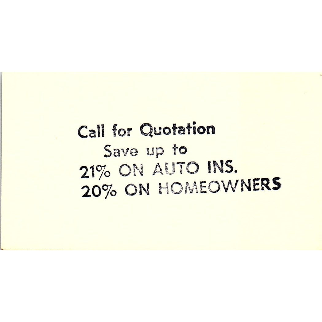 Farmers Insurance Group Victor Reisz Agency Houston Texas Business Card SB4-B3