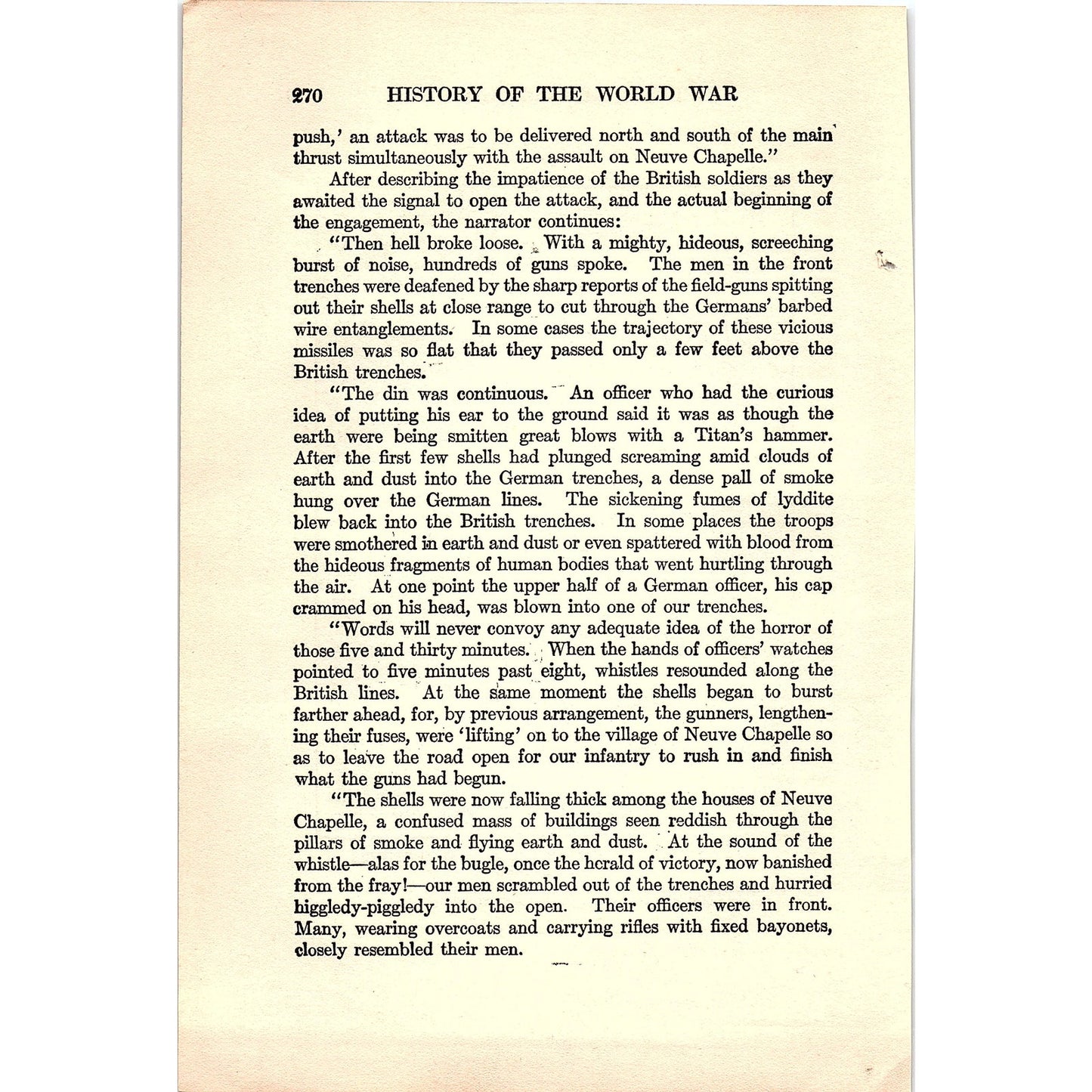 Battle Front Between Armentieres and La Bassee 1919 WWI Map Print AF9-15