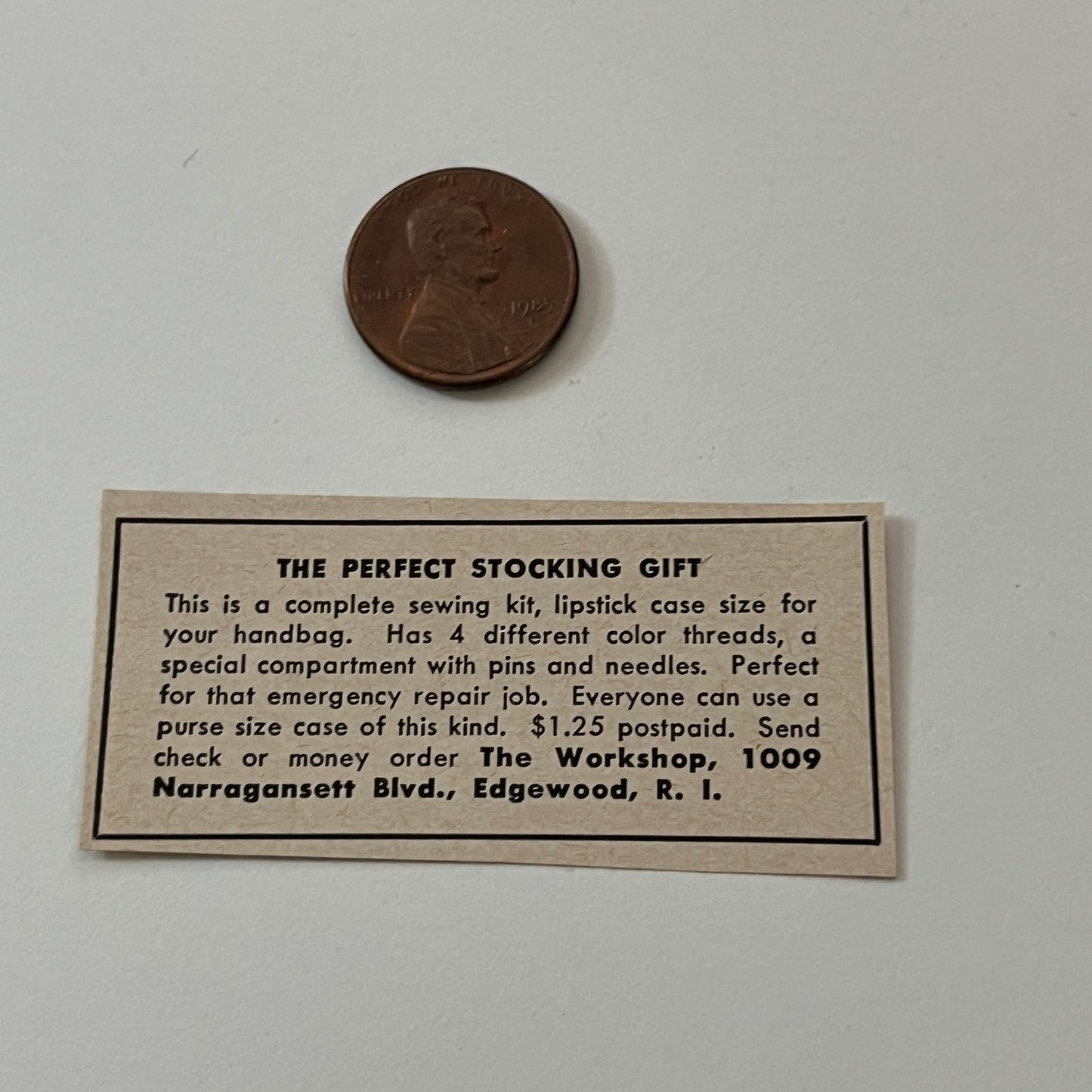 The Workshop Perfect Stocking Gift Edgewood RI 1952 Yankee Magazine Ad SAG5-S3