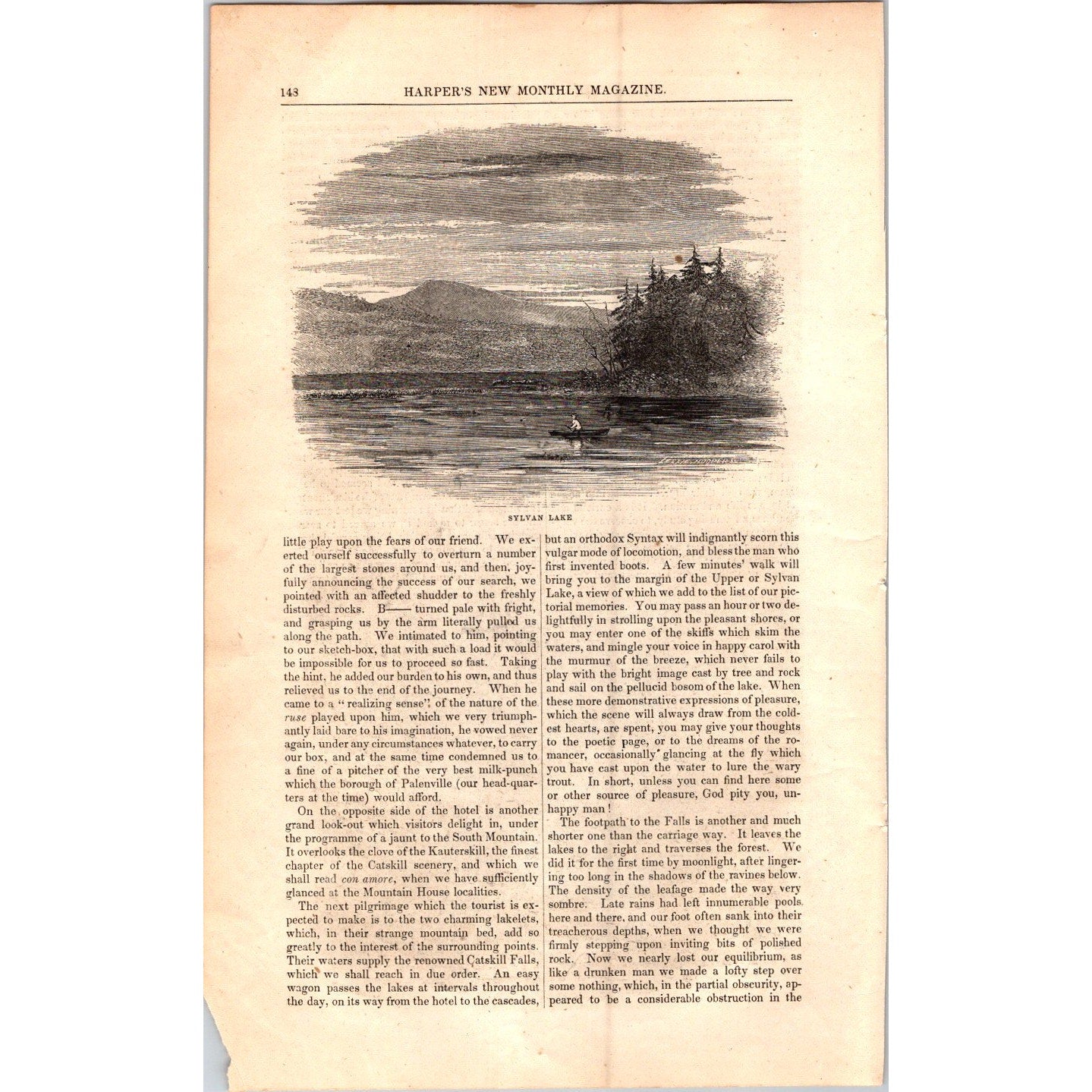 The Catskills by T. Addison Richards - 7 Pages 1854 Article I19