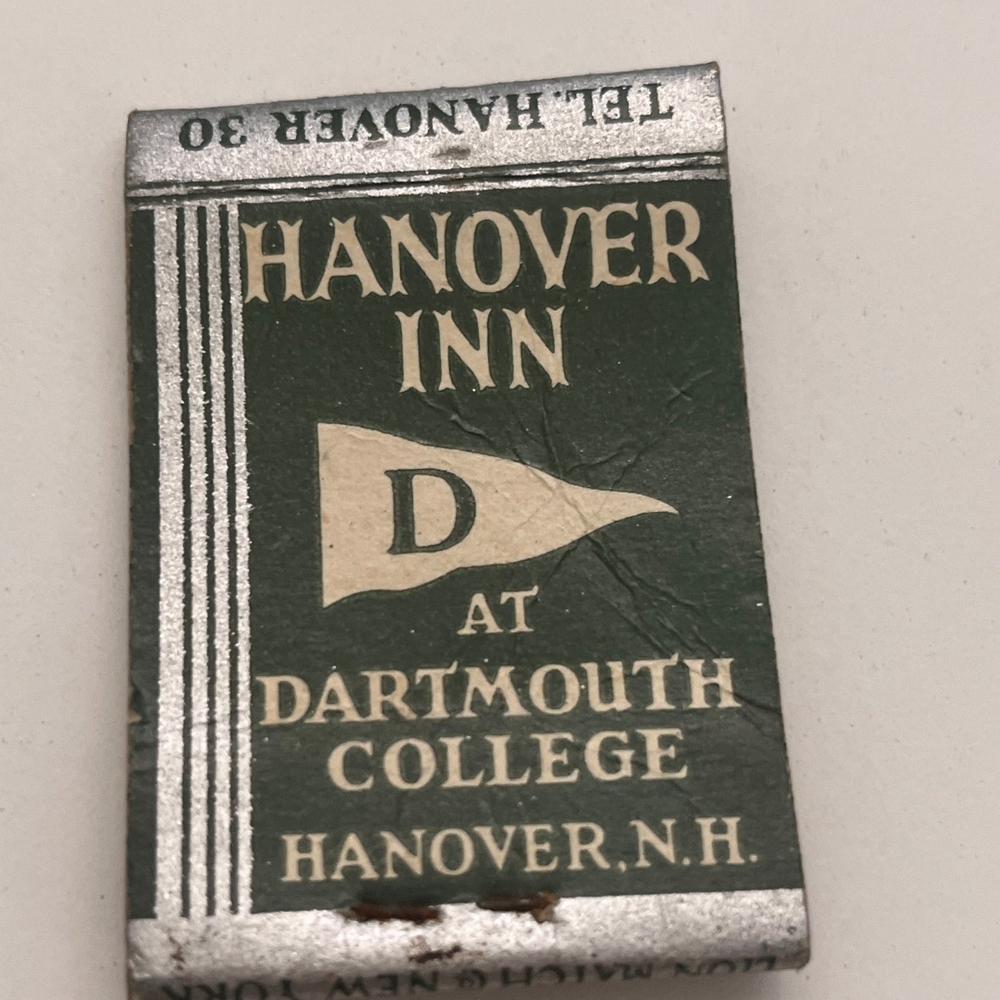 Four Seasons Hanover Inn at Dartmouth College NH Vtg Matchbook Cover TB8-MB2-4