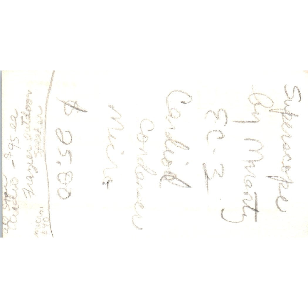 Custom Hi-Fi Discount Centers Dennis Houston TX Vintage Business Card SD8-B20