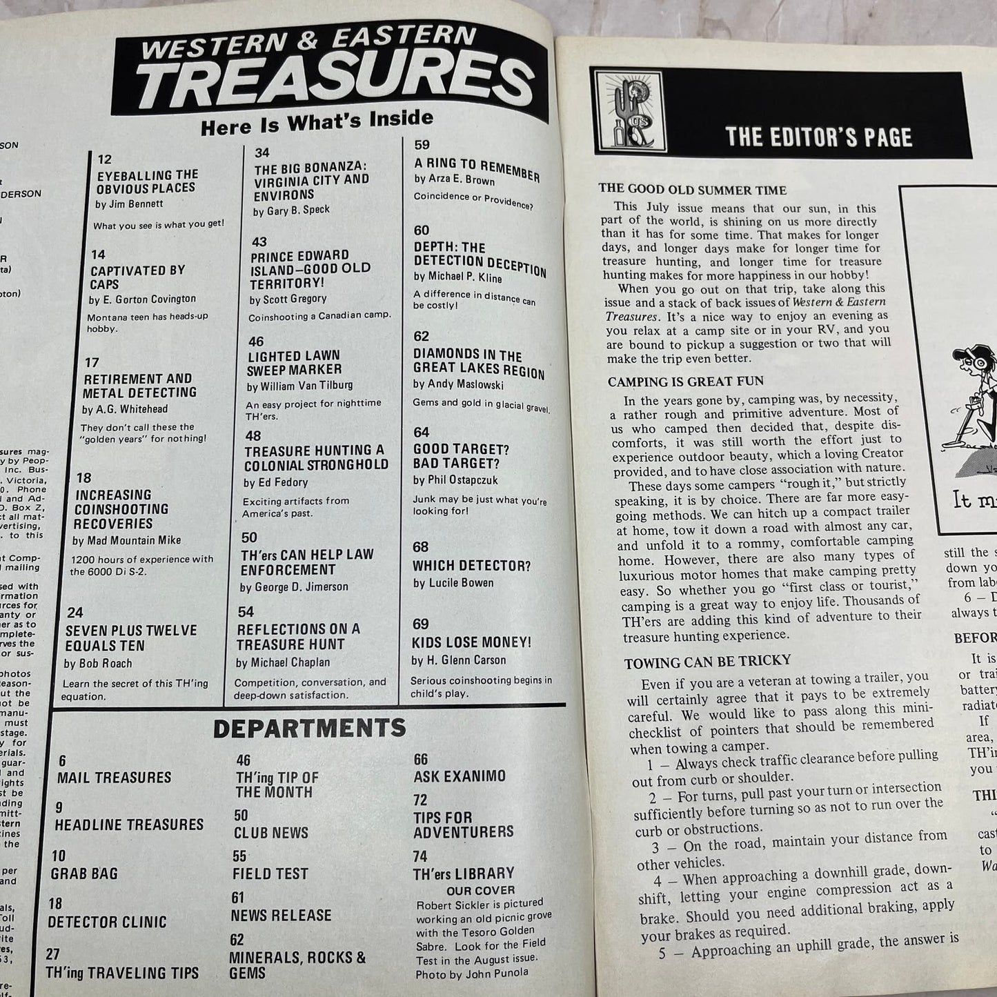 1985 July - Western & Eastern Treasures Magazine - Treasure Hunting Gold M12