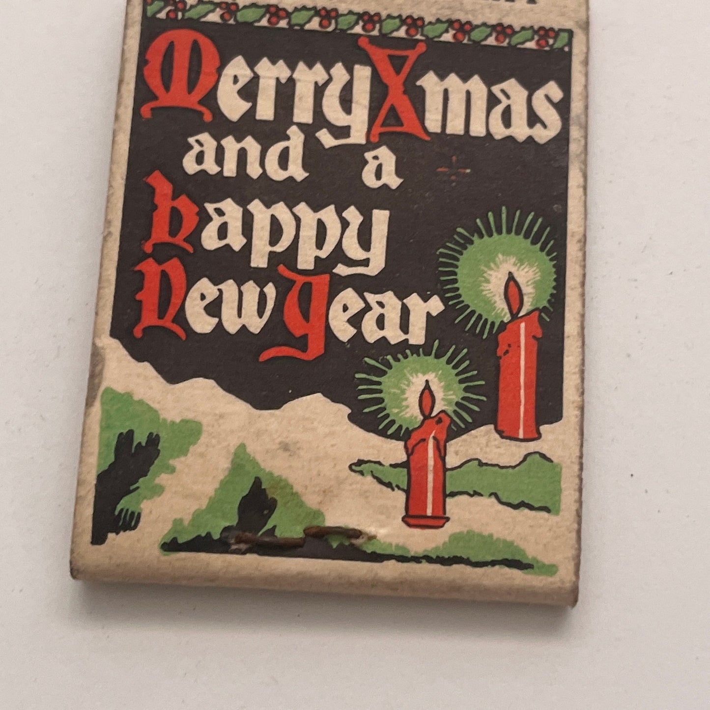 Gregory's Restaurant Brooklyn NY Christmas Vintage Matchbook Cover TB8-MB2-6
