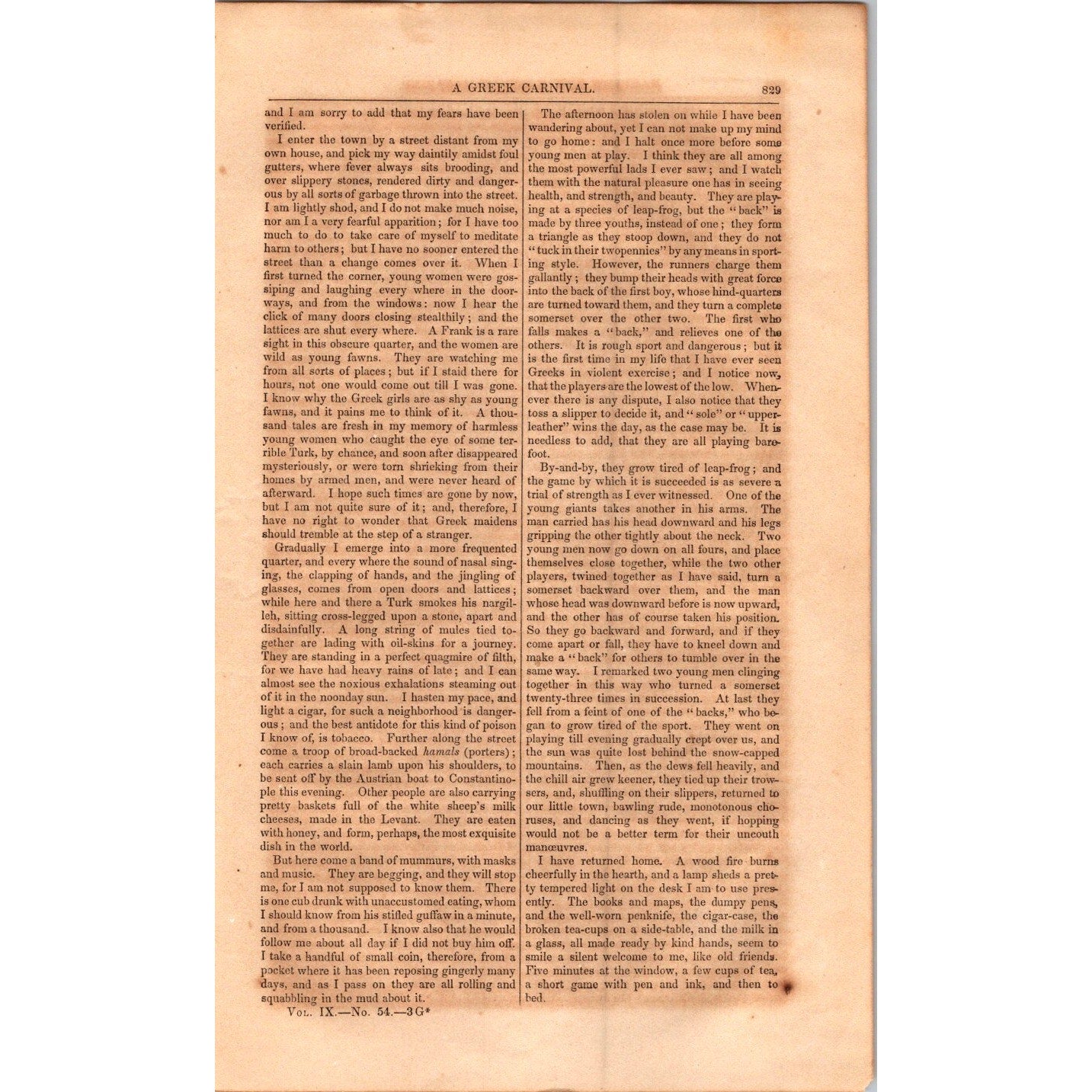 Steamer Arctic Struck by Vesta Cape Race Current Events 3 Pages 1854 Article I19