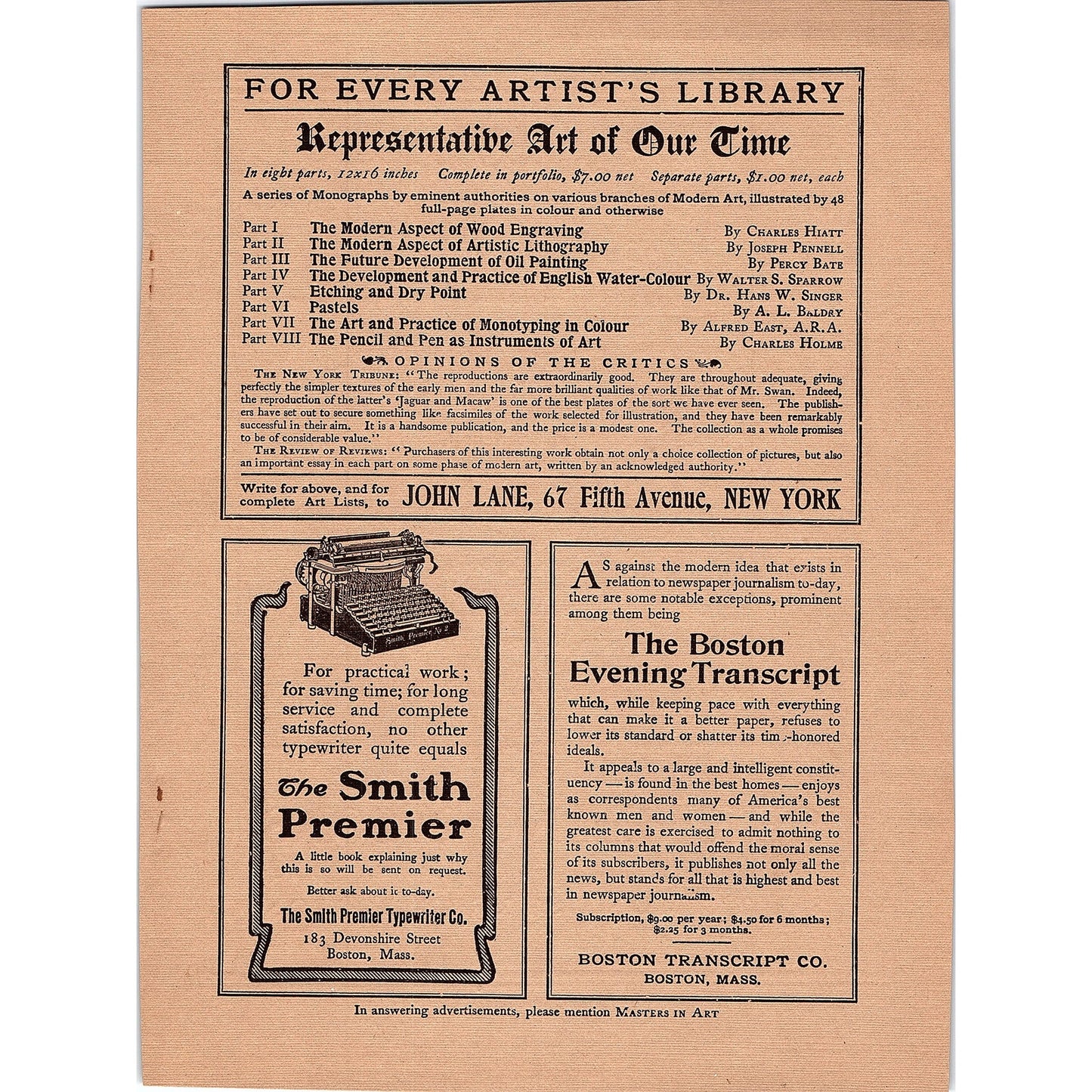 Chickering and Sons Quarter Grand Pianos Tremont St Boston - 1904 Ad AF5-2