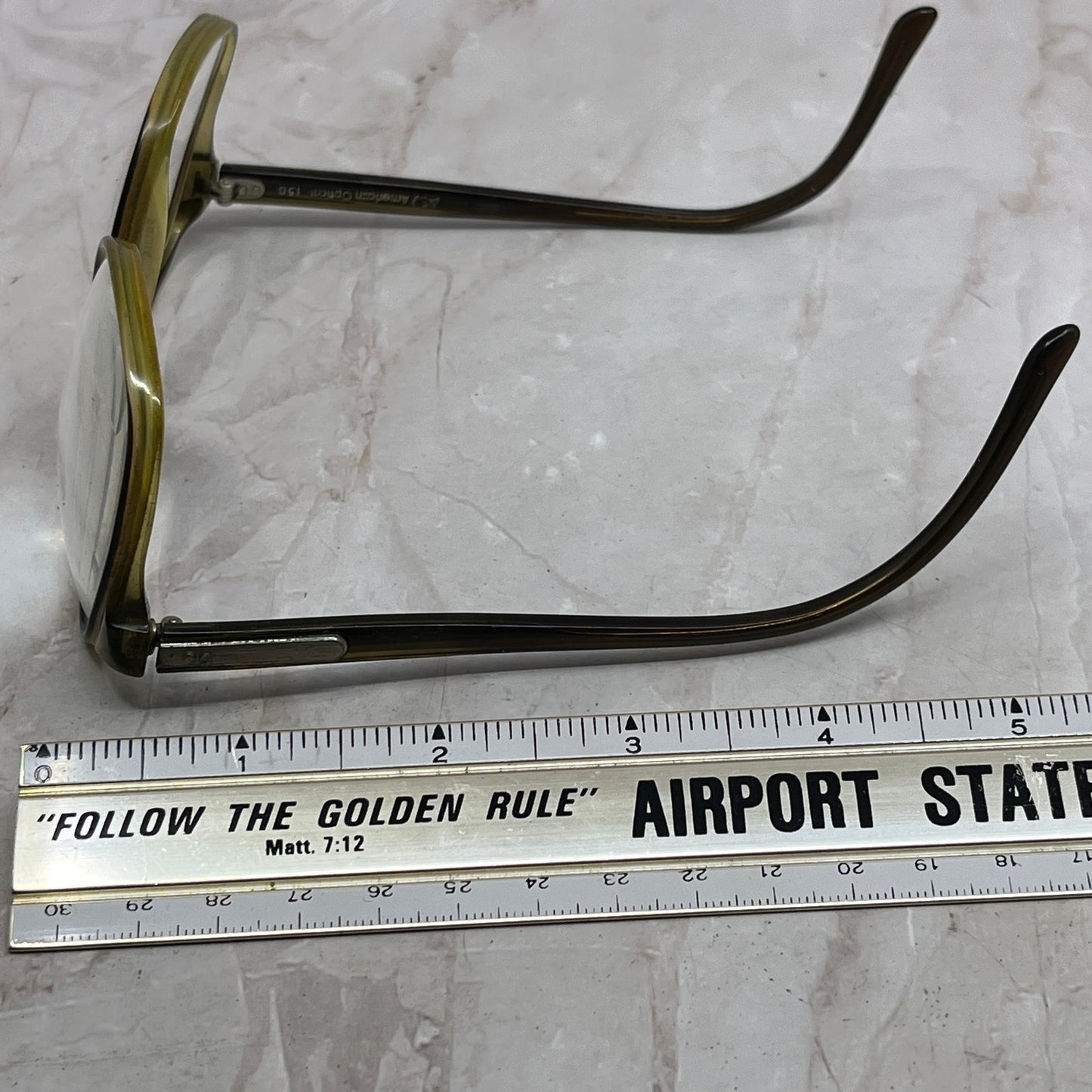 Retro American Optical 150 Acrylic Aviator Sunglasses Eyeglasses Frame TG7-G3-10