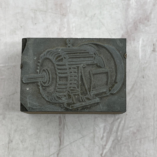 Retro Motor Vintage Letterpress Printers Block Plate SF5