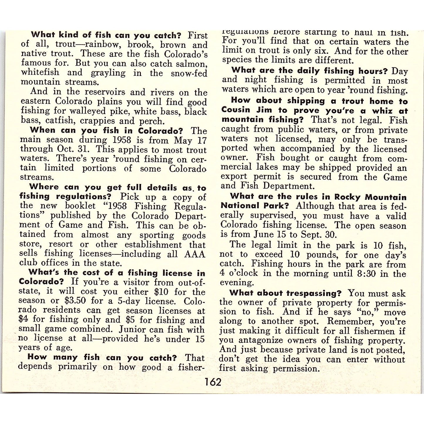 Greystone Guest Ranch Evergreen CO 1958 Ad AG1-H3