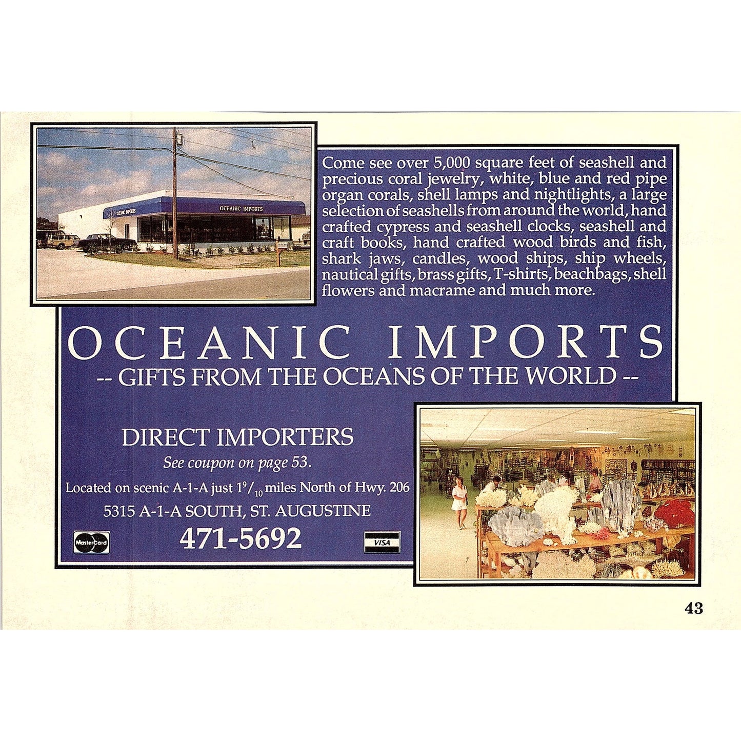 Bradbury Camera Center St. Augustine FL 1989 Ad AF9-12