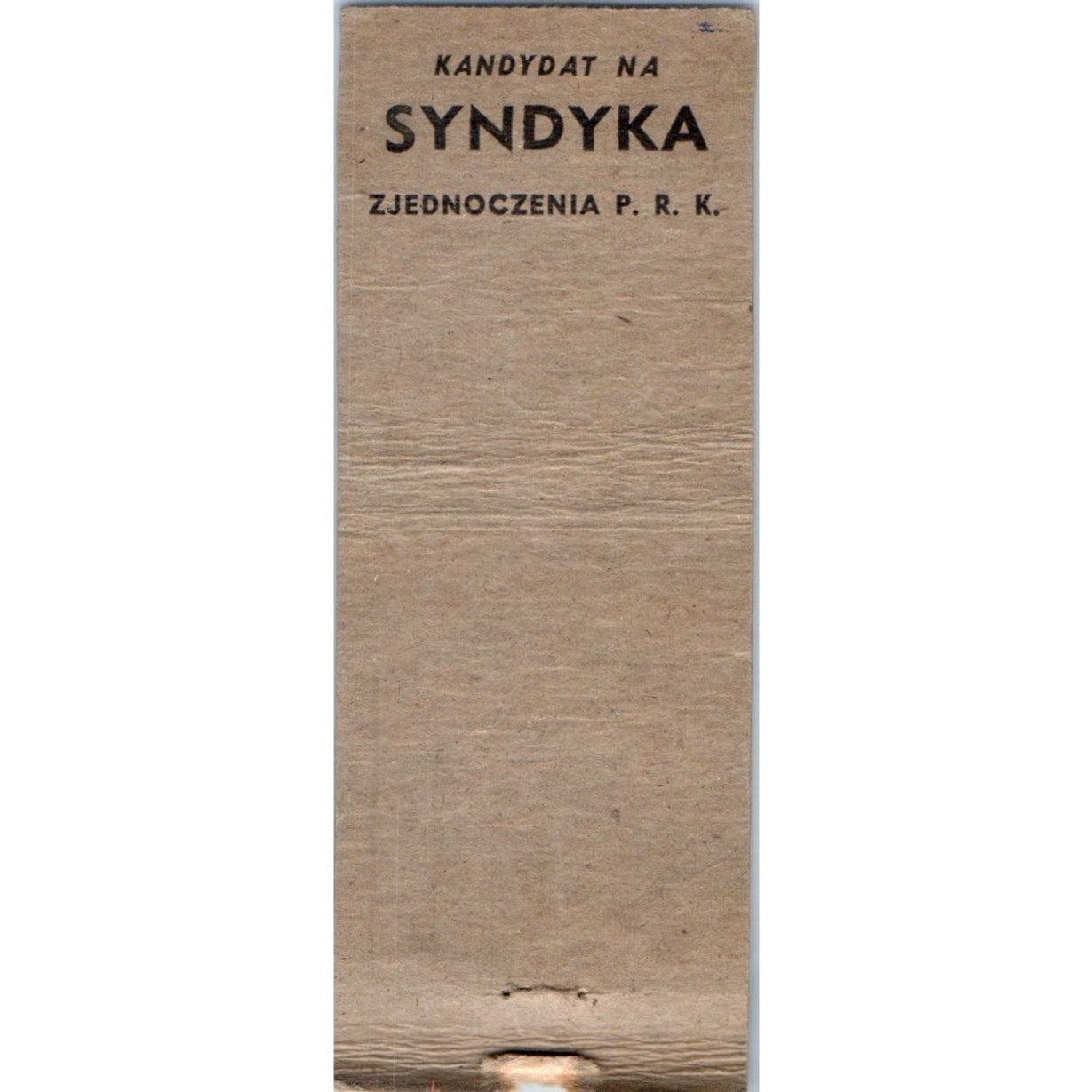 Stanisaw T. Kusper Adwokat Advocate P.R.K Polish Vintage Matchbook Cover SF4-Y5