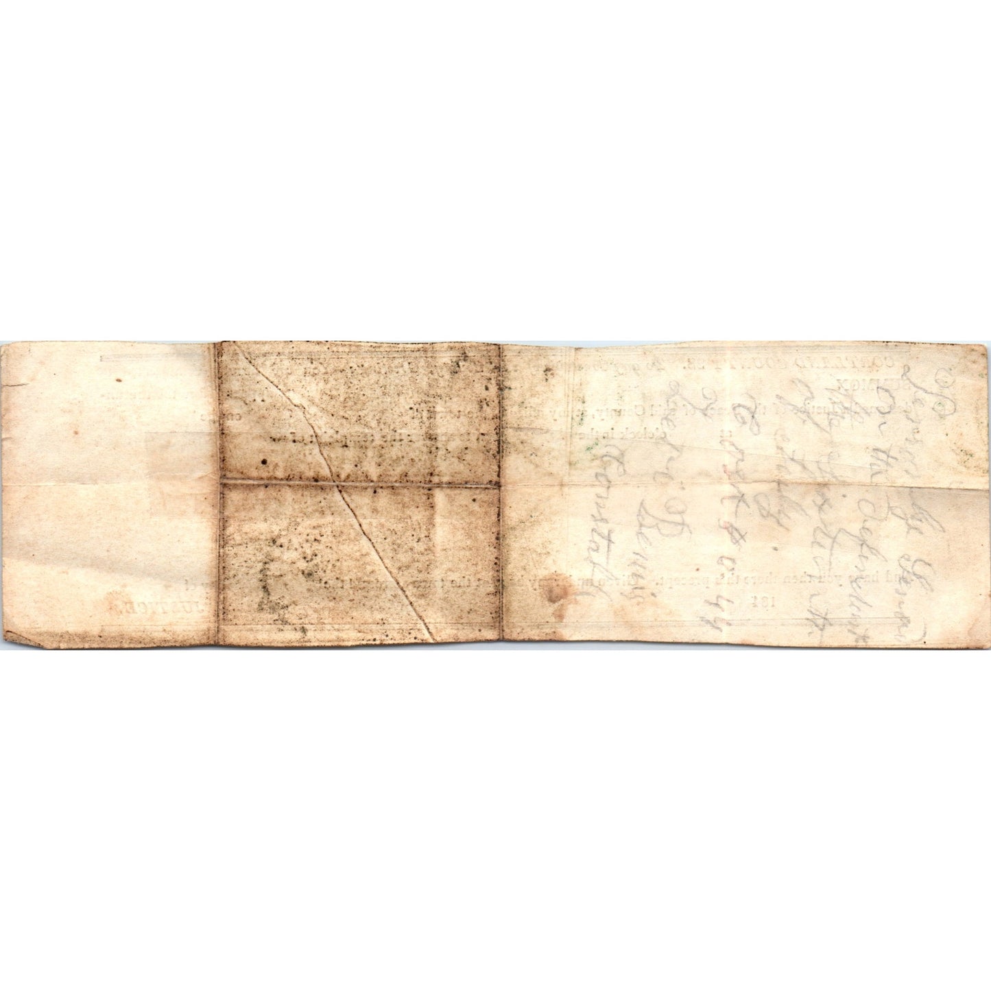 1840s Cortland County NY Summons to Appear in Court AB6-OD1