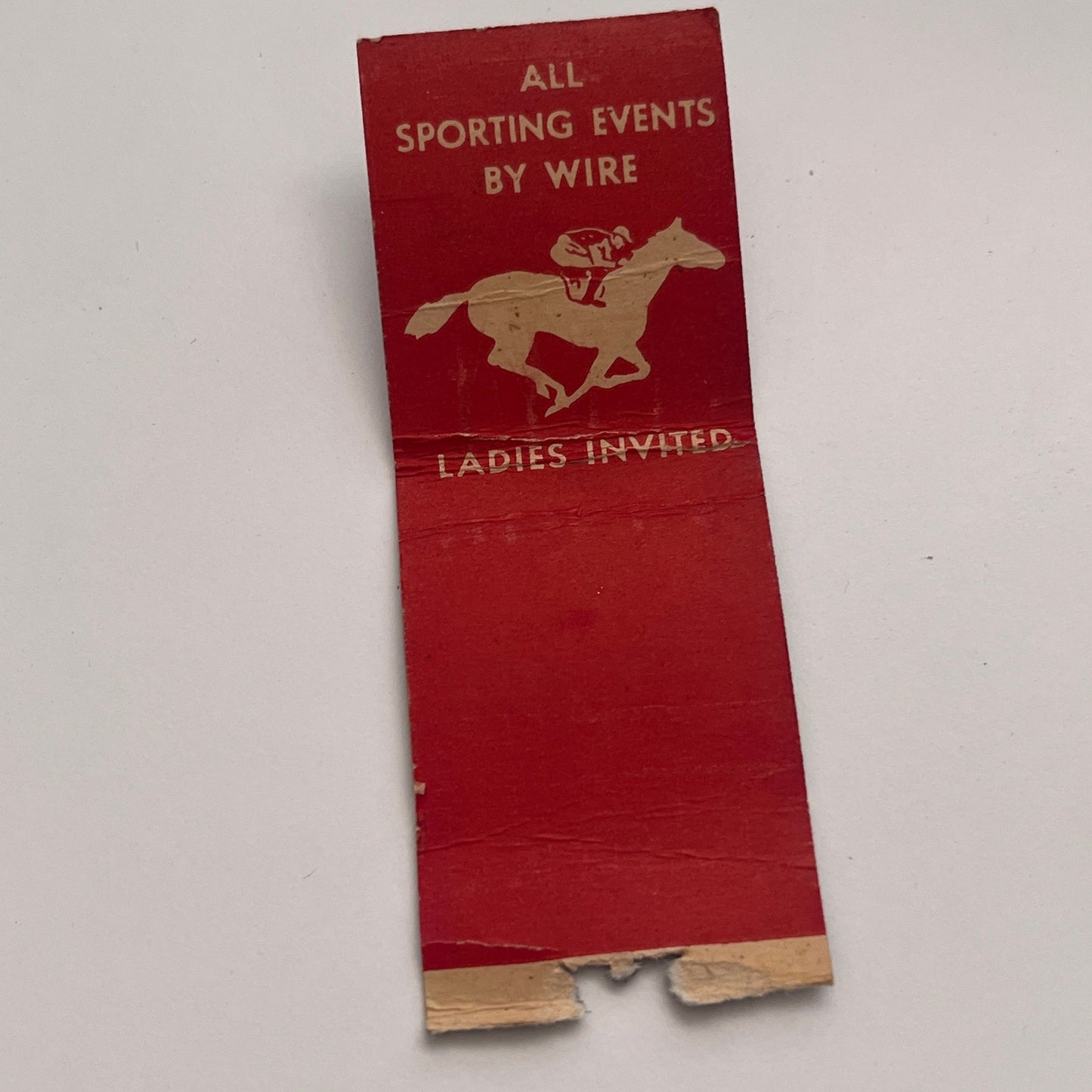 3943 Club Horse Racing Lincoln Ave Vintage Matchbook Cover MM2-7