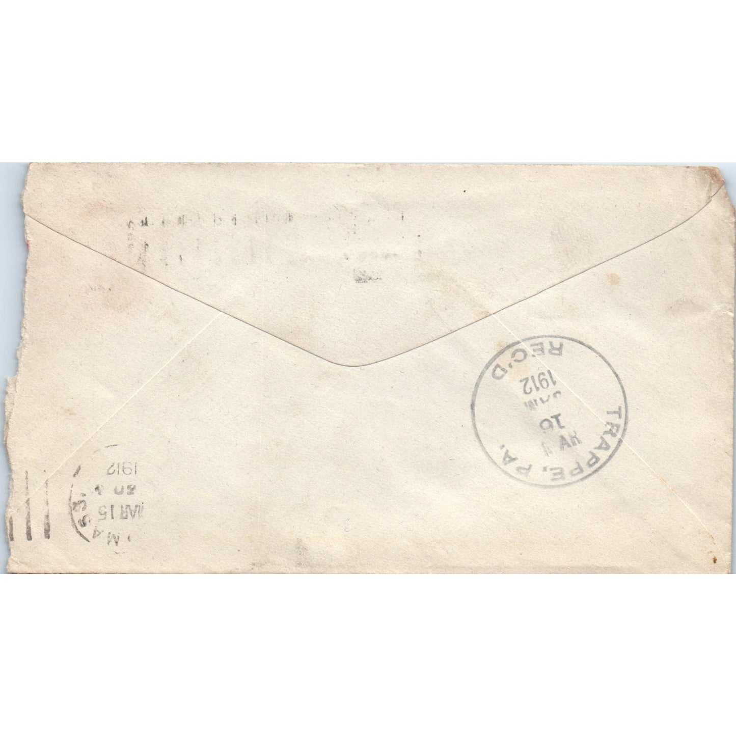 1912 G.F. Berr Tax Collector Ellington CT Miss Jane G Rambo Lee Envelope TG7-PC2