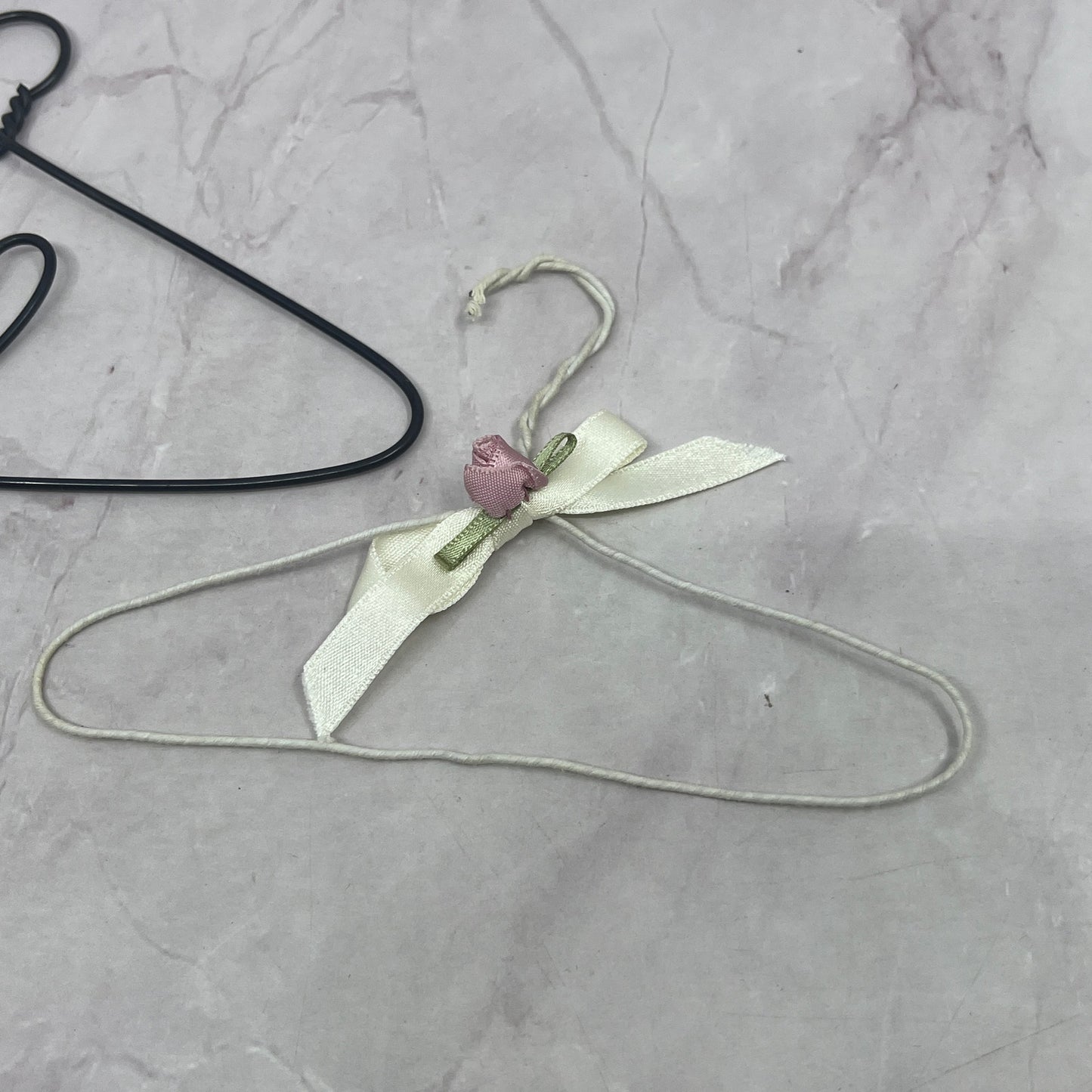 Vintage Set of 2 American Girl Doll Sized Wire Clothes Hangers