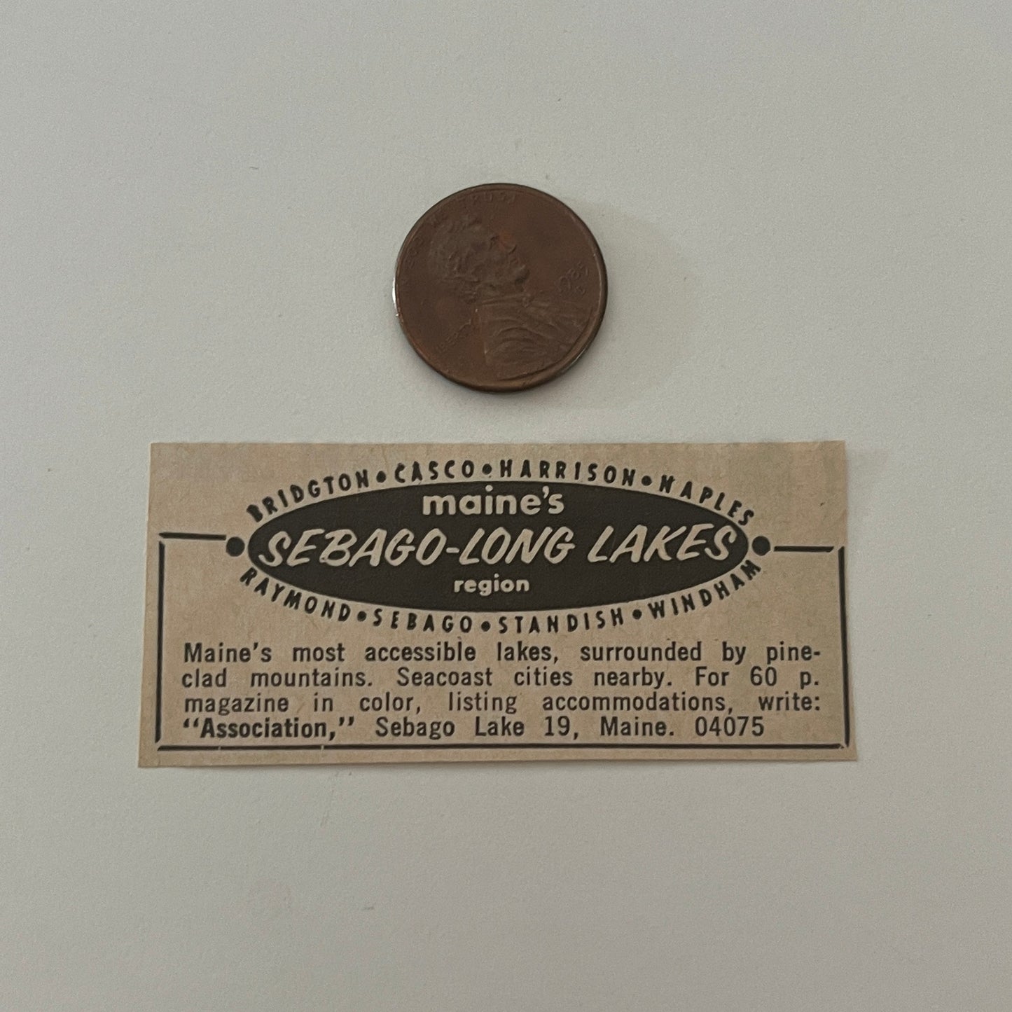 Maine's Sebago-Long Lakes Region Sebago Lake ME 1971 Magazine Ad SAG4-S17