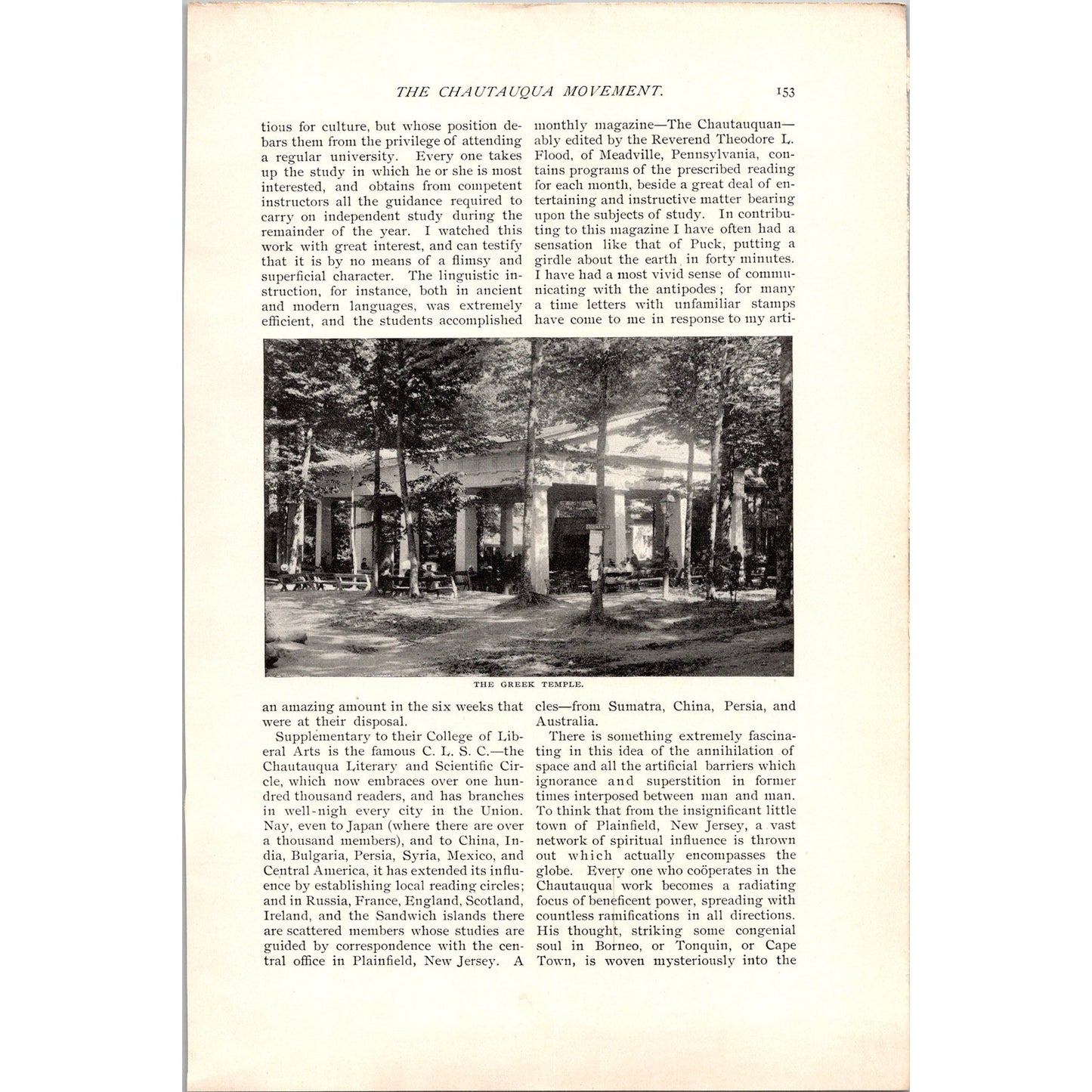 The Chautauqua Movement Hjalmar Hjorth Boyesen 6 Pages 1985 Article AH6-7