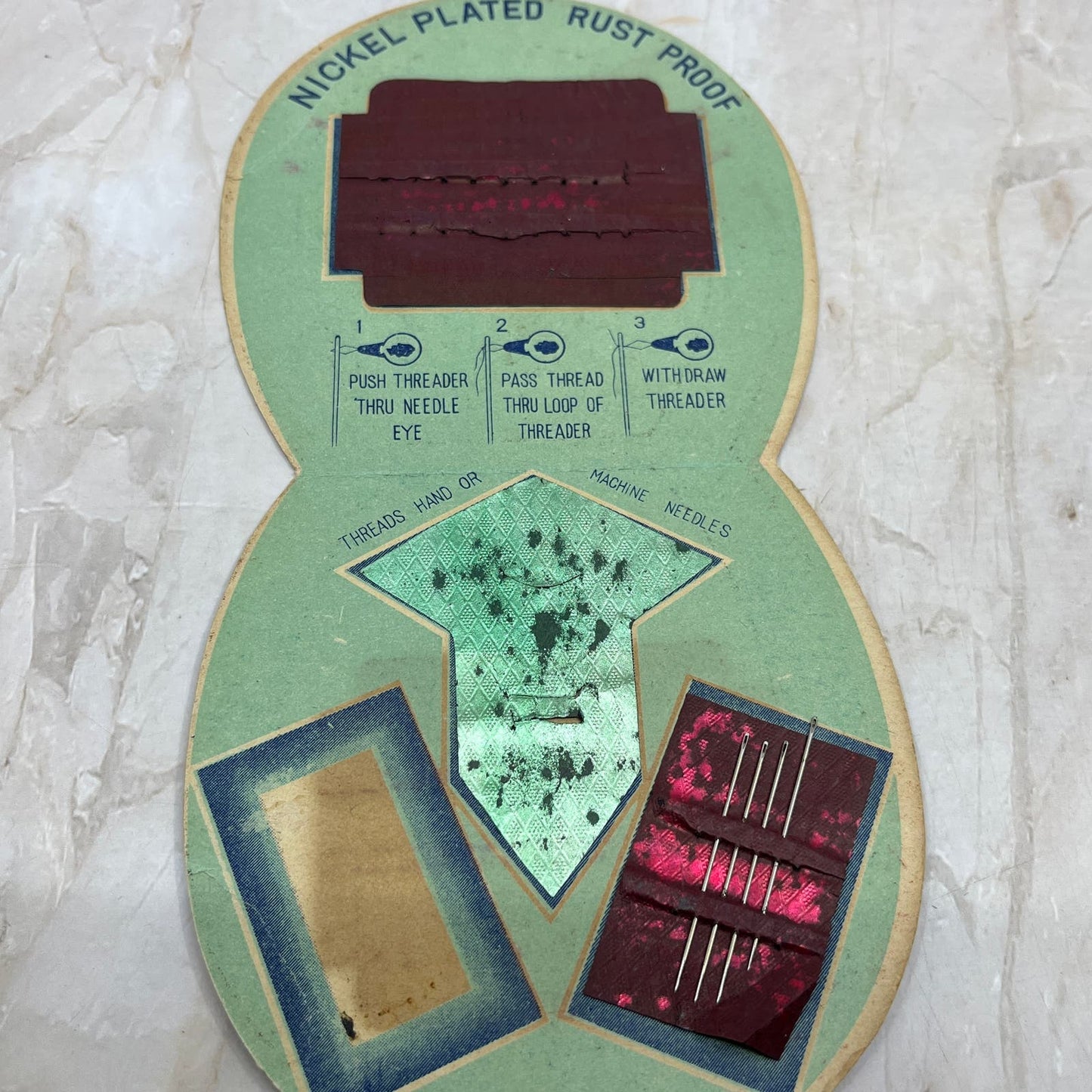 1950s Air Traveller Needle Book Occupied Japan TI8-S6