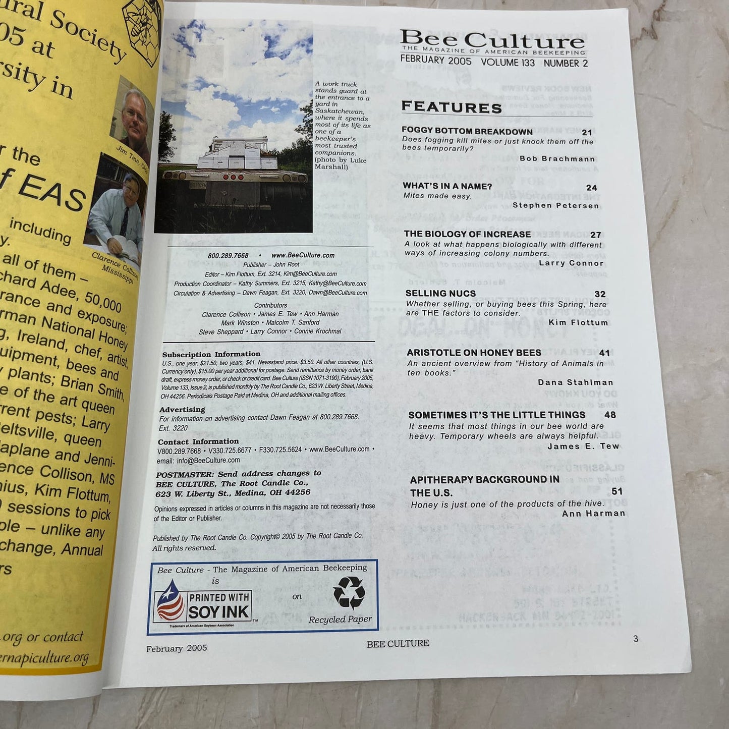 2005 Feb Bee Culture Magazine Magazine - Magazine of American Beekeeping M7