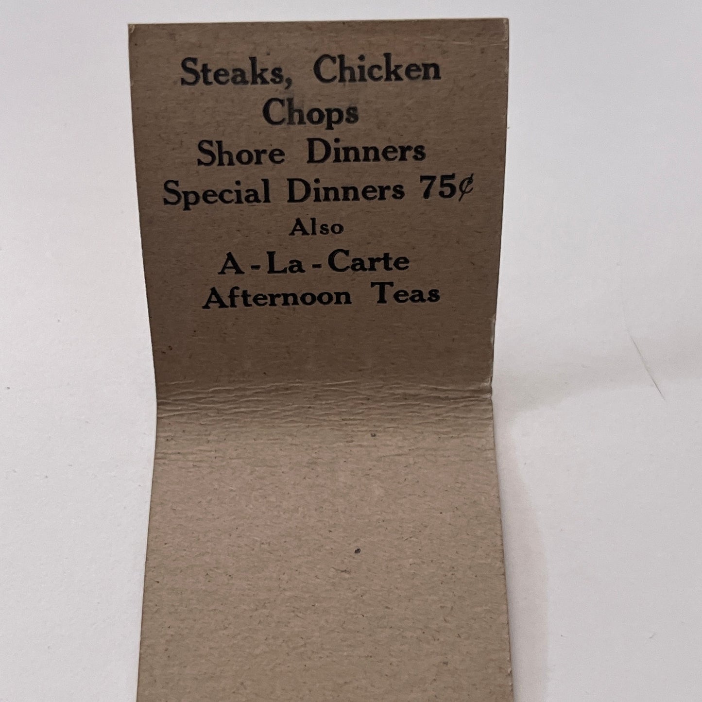 Angellmere Dining Room Portland Road Saco ME Vintage Matchbook Cover TB8-MB-11