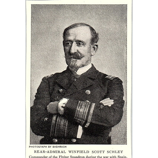 Rear-Admiral Winfield Scott Schley Portrait Photo 1903 Art Print AG7-M7