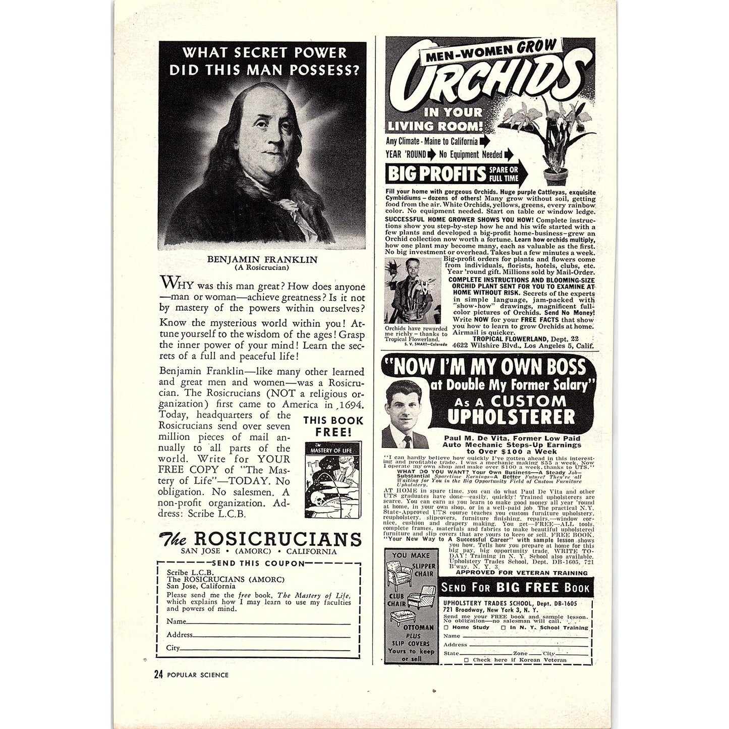 Learn Television Radio-Electronics DeVry Technical Institute 1955 Ad AG1-7