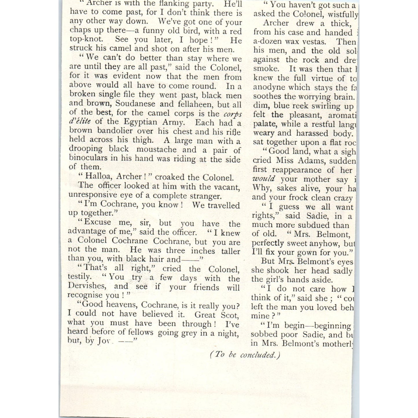 British Explorer Riding on a Camel S. Paget 1897 Victorian Illustration AE9-TS3