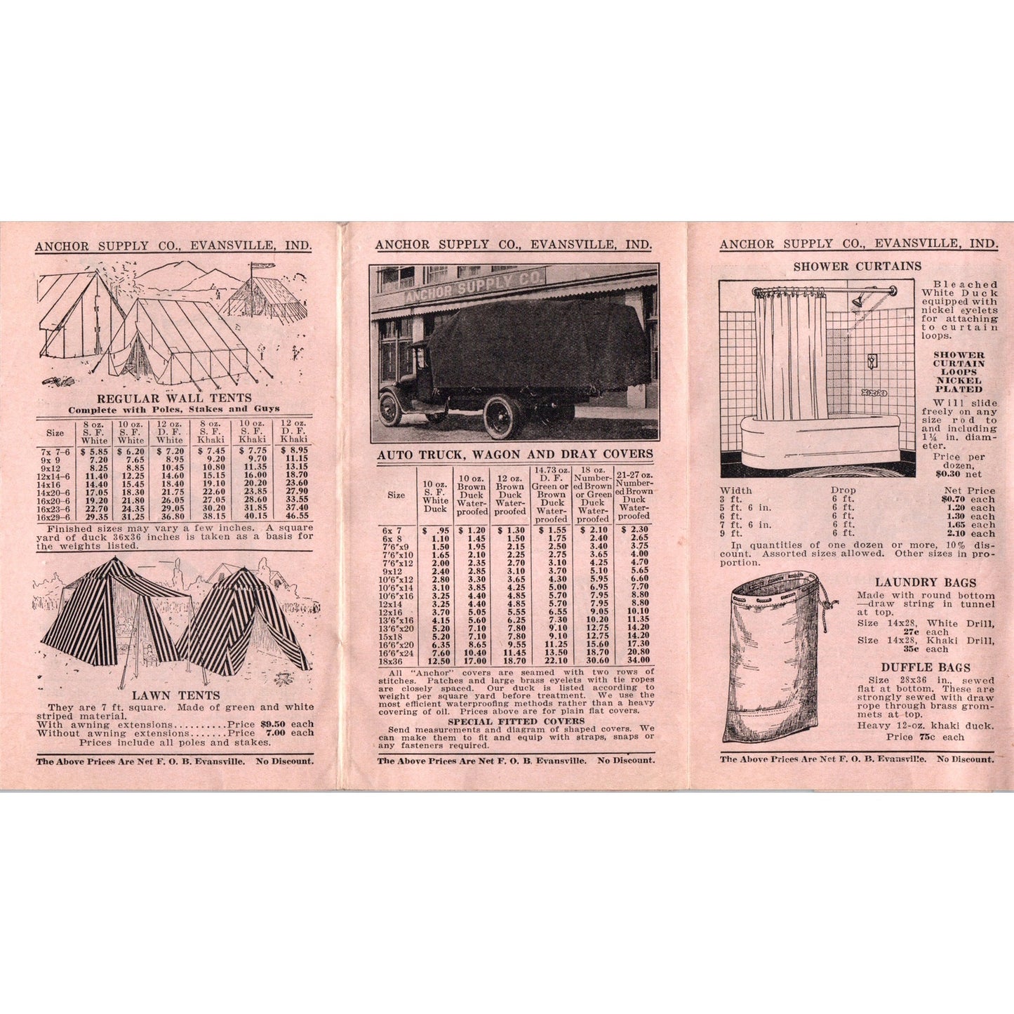 1933 Anchor Supply Co Evanston IN Awnings Tents Covers Catalog Booklet AD8-R3