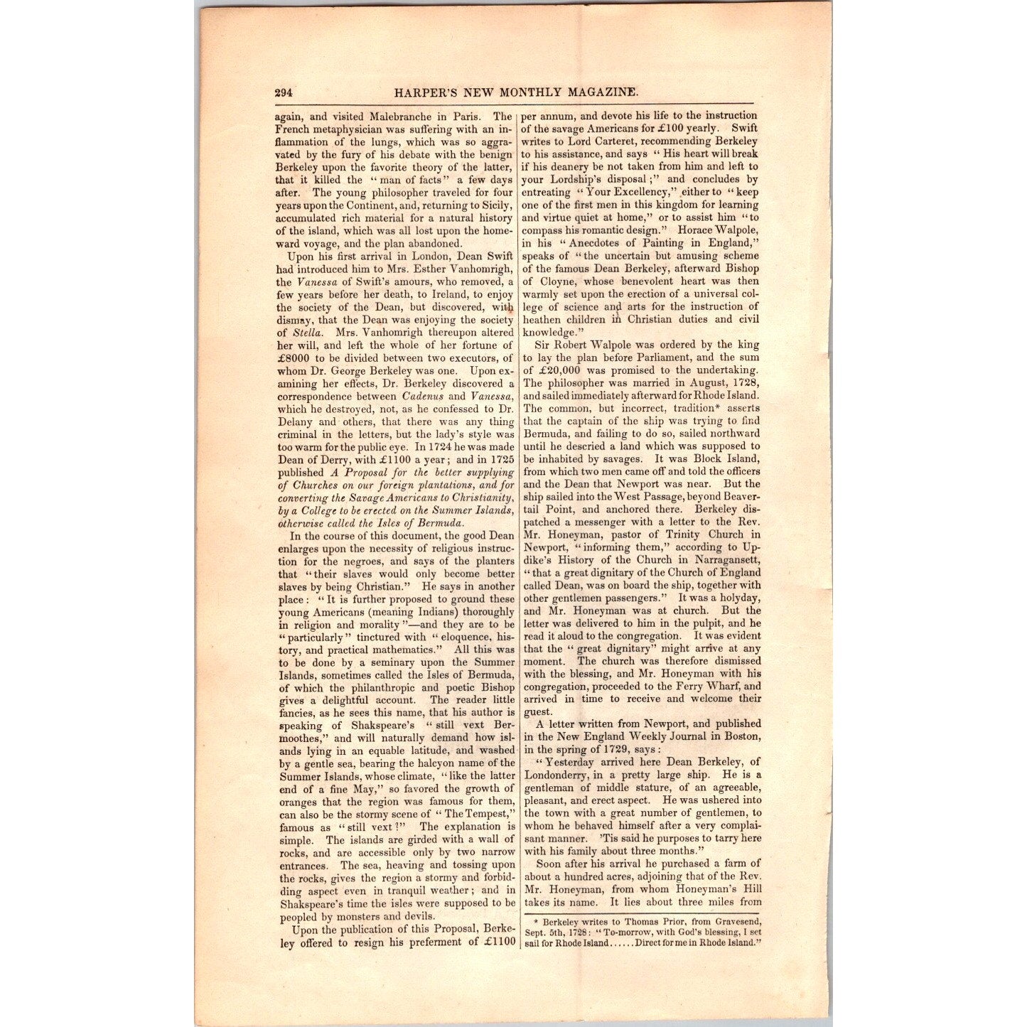 Newport Rhode Island Historical & Social Traveler- 15 Pages 1854 Article I19