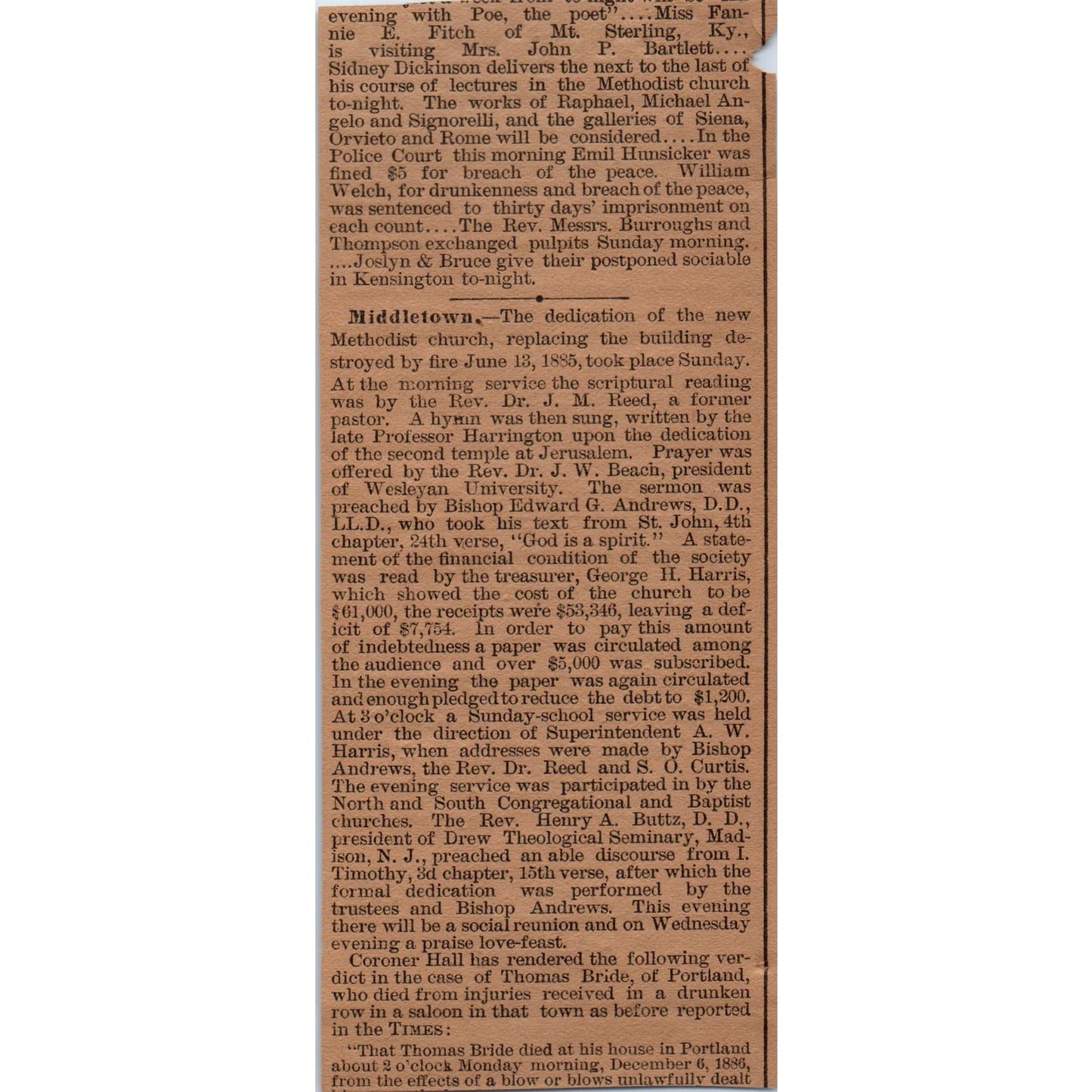Great Fair at the Bee Hive Main & Temple Sts. 1886 Hartford Victorian Ad AB8-HT1