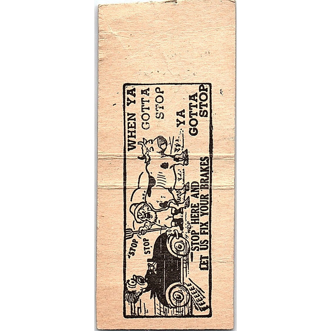 Ward's Service Center Texaco Zanesville OH Jim & Lanier Matchbook Cover SE5-Y2