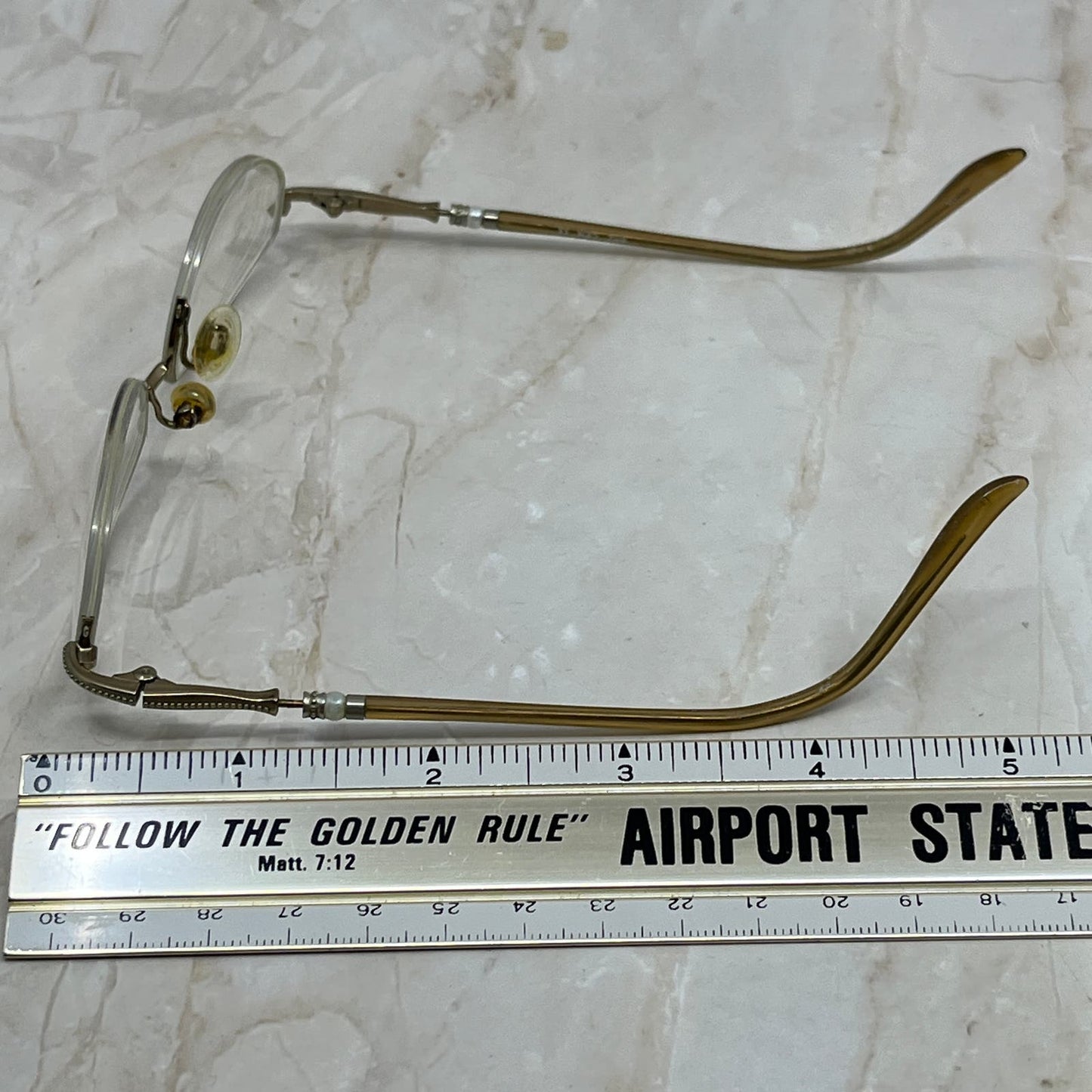 Vintage Oval Half Rim Sunglasses Eyeglasses Frames TE9-G2-5