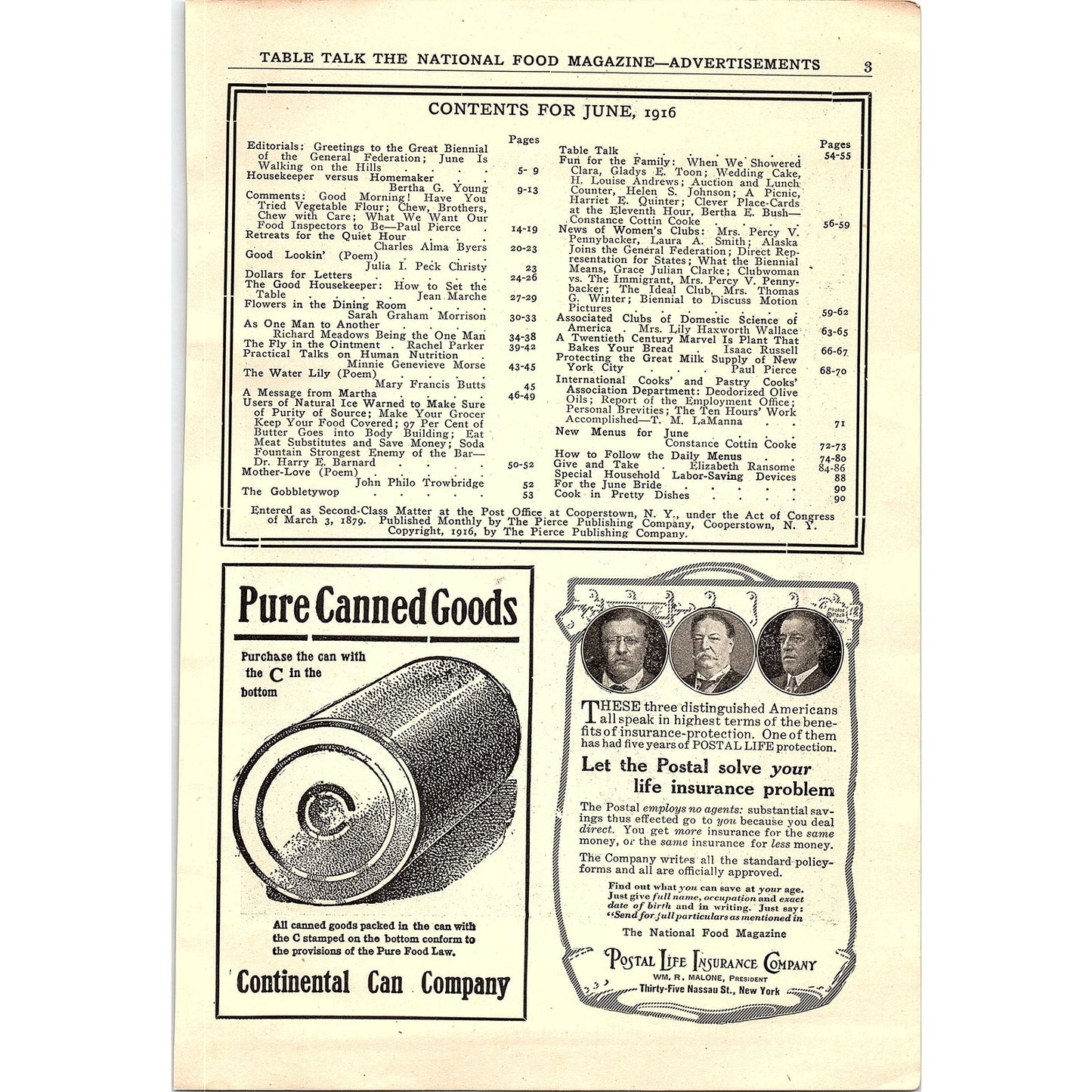 Mrs. Percy Pennybacker President General Federation Women's Clubs 1916 Ad AF6-10