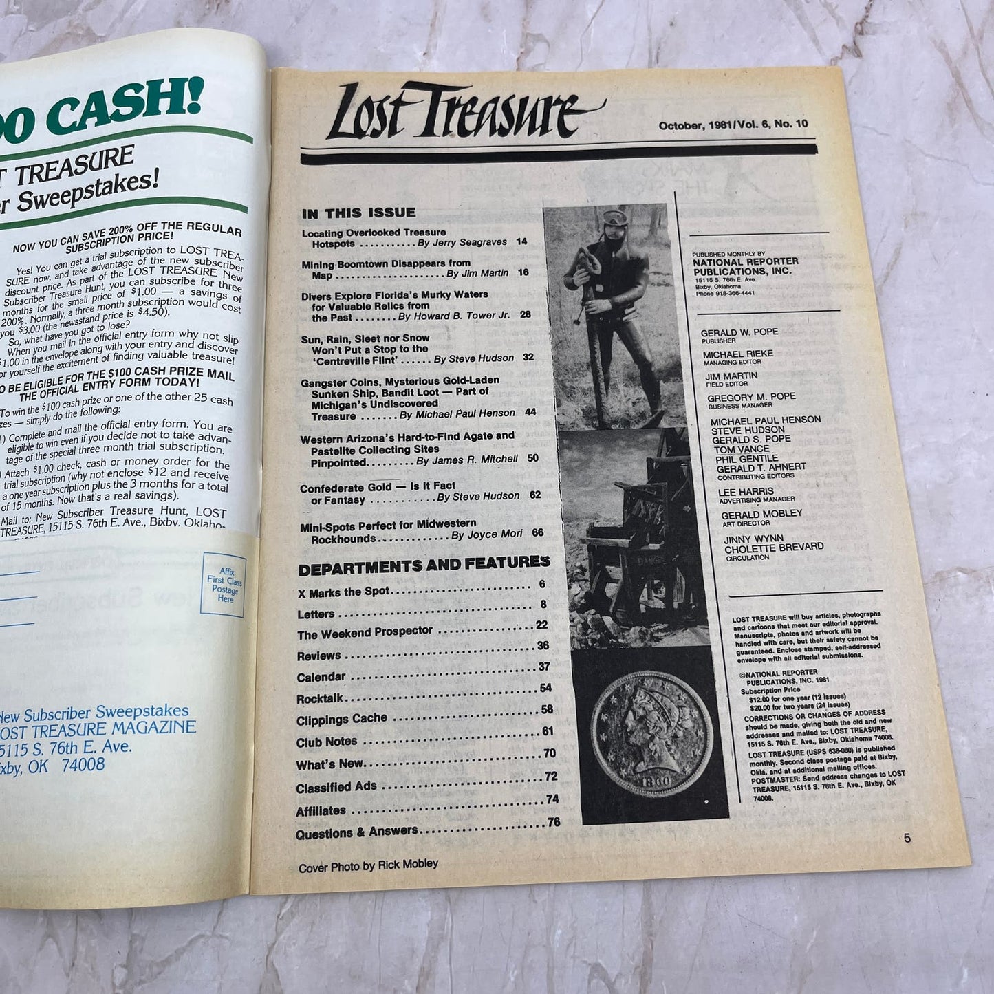 1981 Oct - Lost Treasure Magazine - Treasure Hunting Gold Prospecting M15