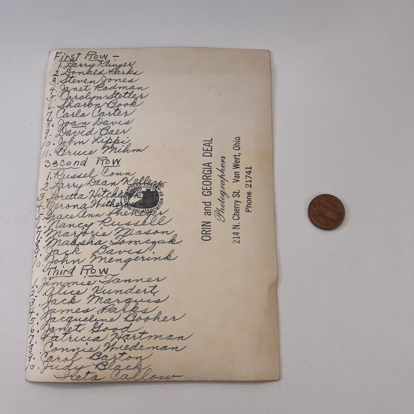 1953 Van Wert 3rd Grade Class Photo Anthony Wayne OH TK3-G