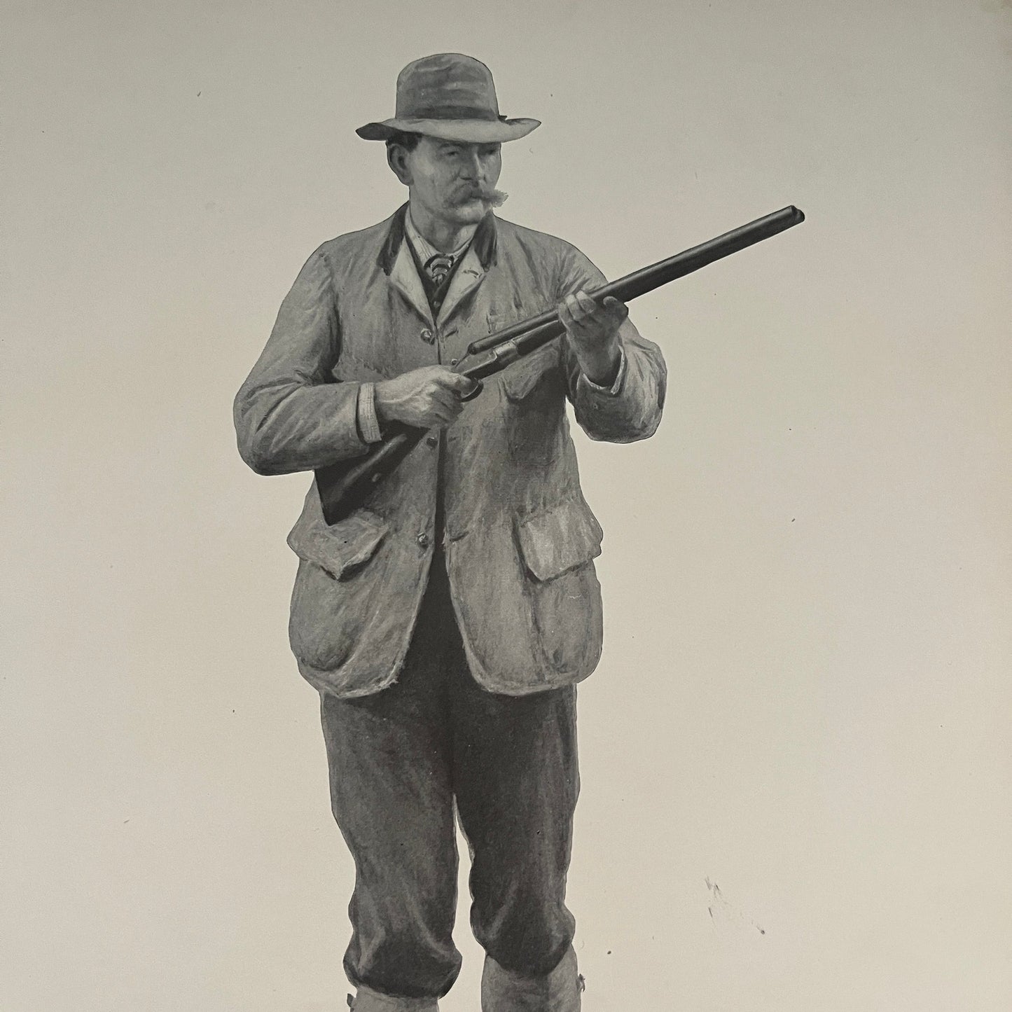 The Huntsman - Hunting Scene - Original 1904 A.B. Frost Art Print V26-4