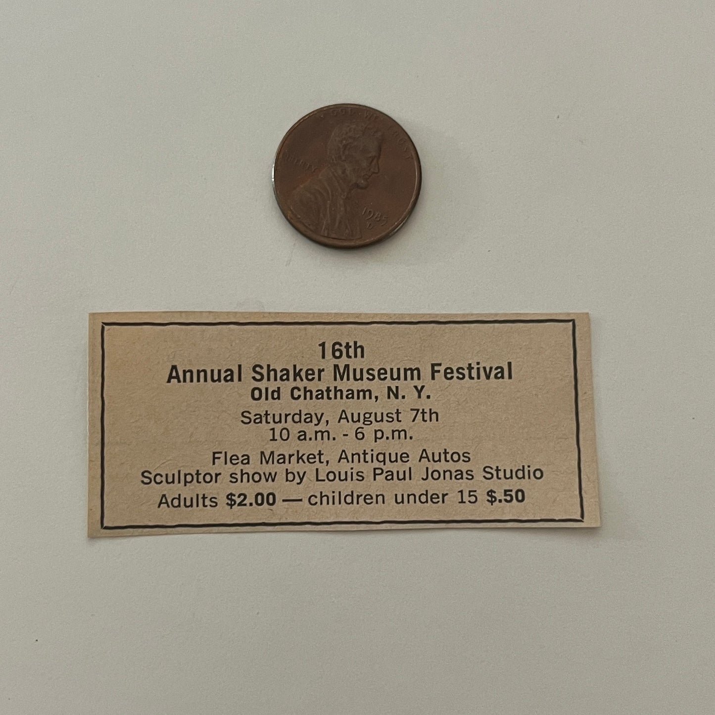 16th Annual Shaker Museum Festival Old Chatham NY 1971 Magazine Ad SAG4-S18