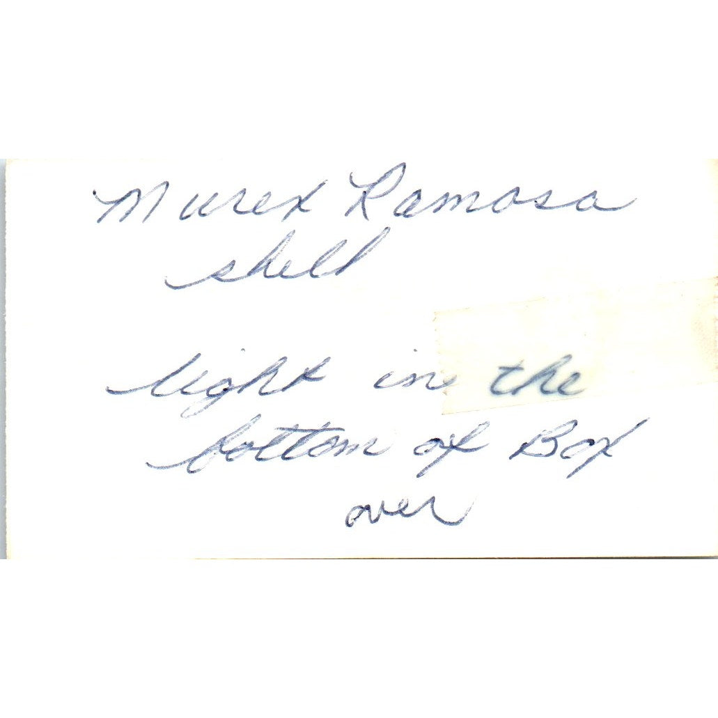 Jeanne & Cid Derry Shell Shelter Fullerton CA Vintage Business Card SD8-B6