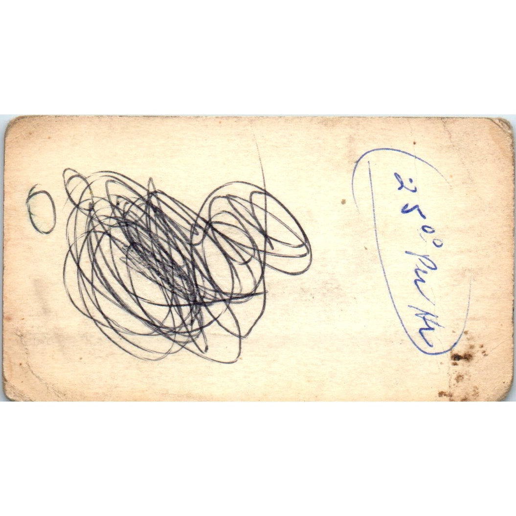 L.B. Way Underwater Service North Bend Oregon Vintage Business Card SD8-B8