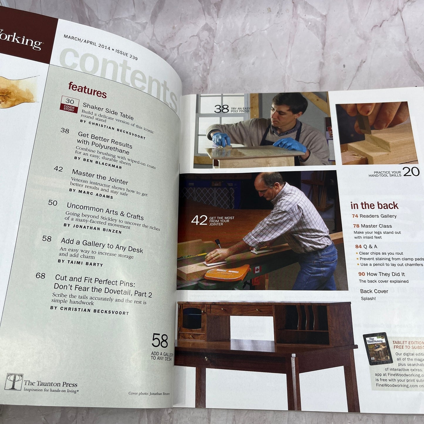 Classic Shaker Table - Apr 2014 No 239 - Taunton's Fine Woodworking Magazine M36