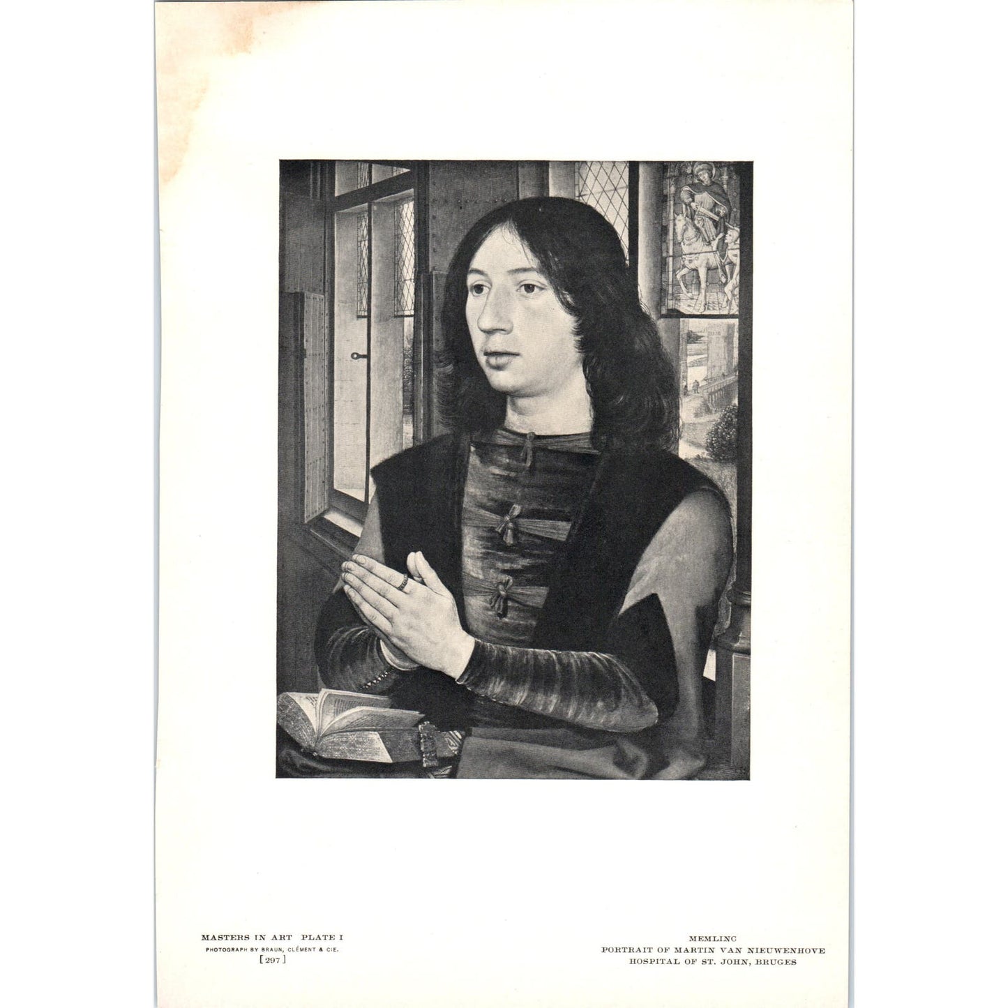 Portrait of Martin Van Nieuwenhove - Memlinc c1905 Art Print D16
