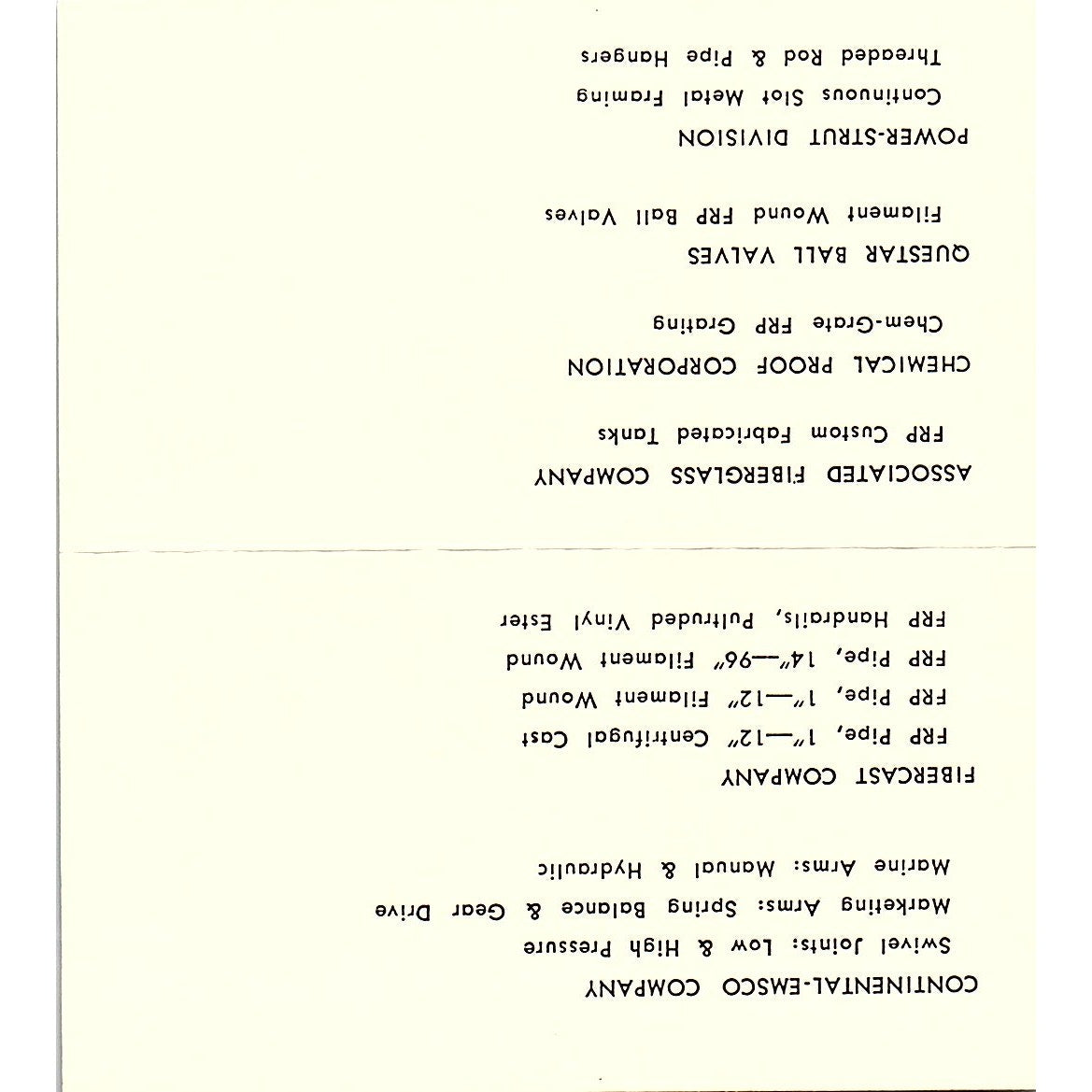 The Continental Supply Company John T O'Connor Houston TX Business Card SB4-B11