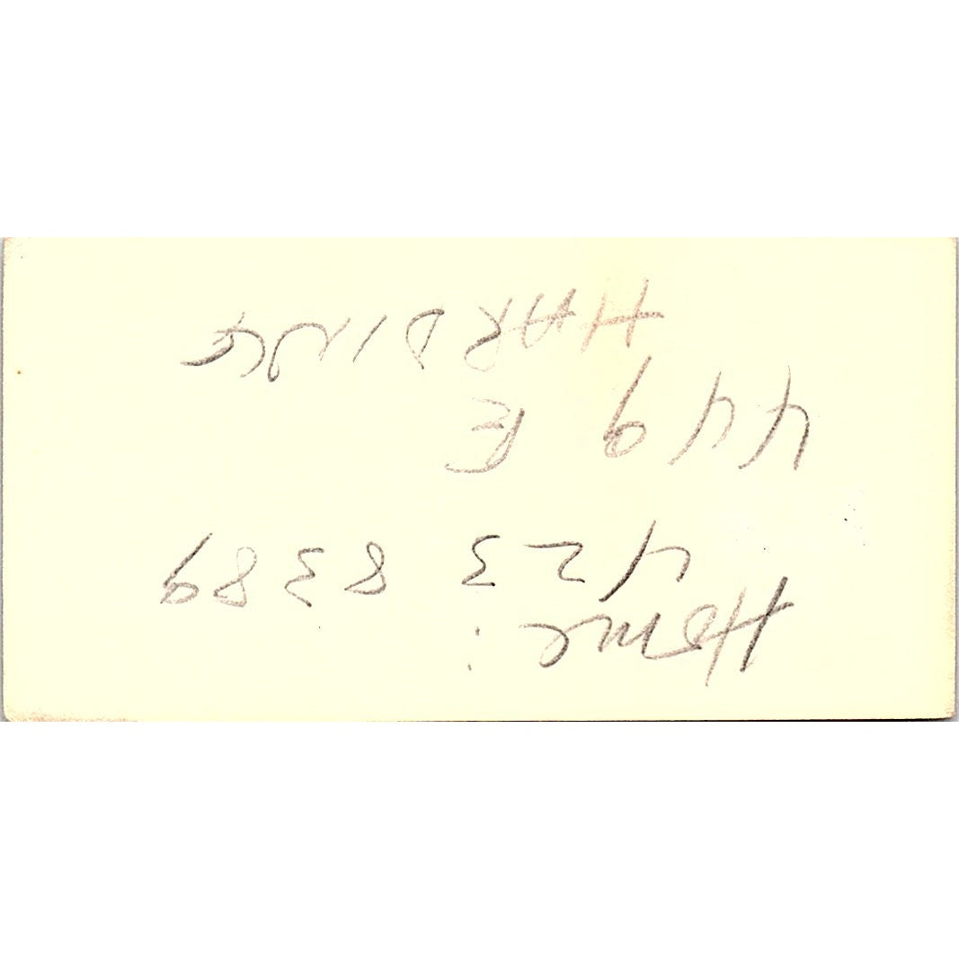 Owen Gallogly United Teacher Los Angeles Vintage Business Card SC9-B13