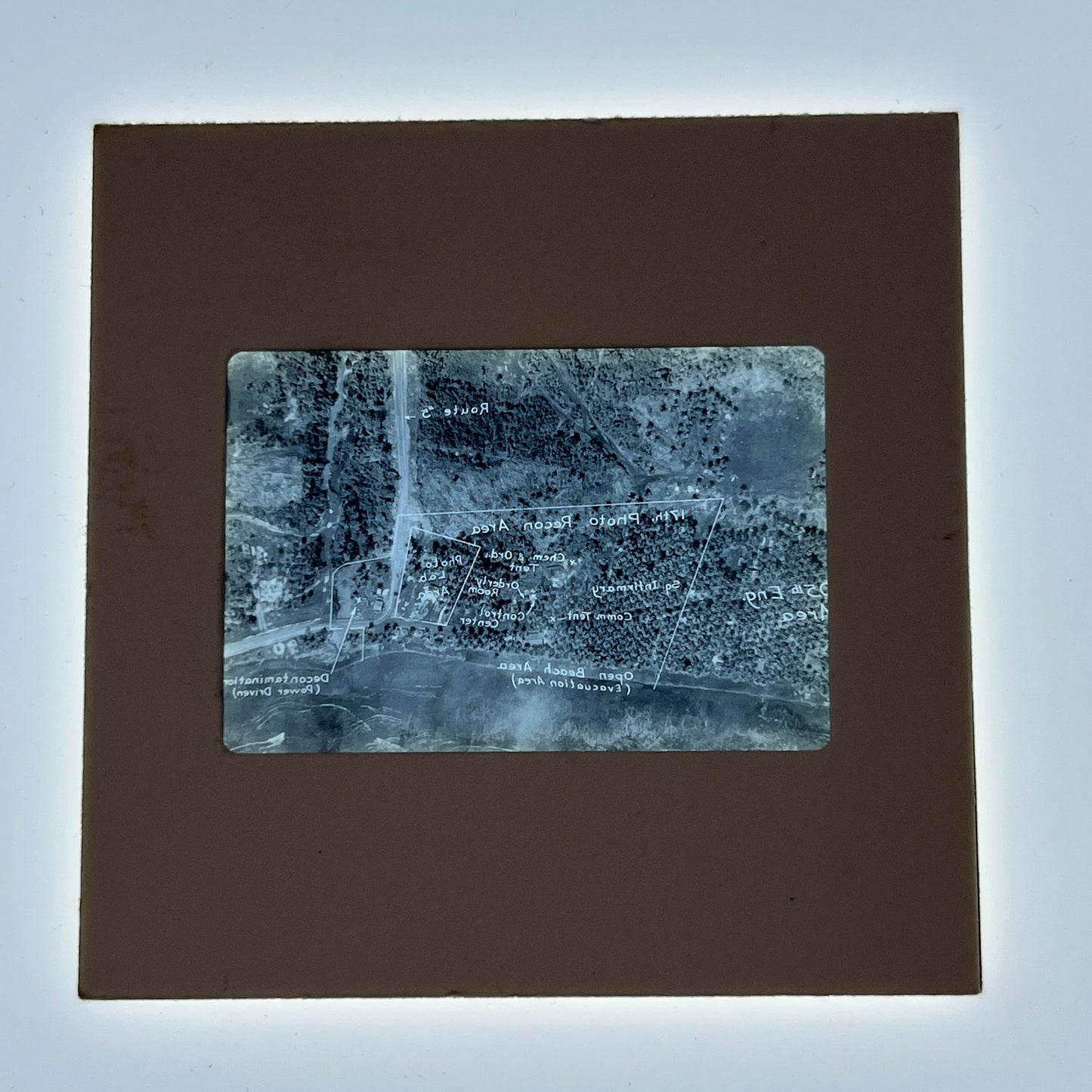 WWII c1945 Slide Marked Morotai Gas Plan AG2-S4