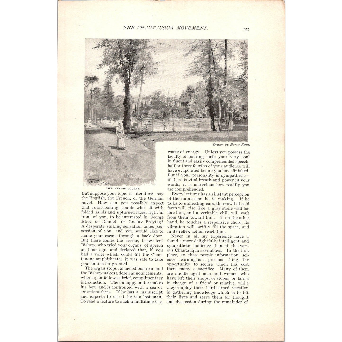 The Chautauqua Movement Hjalmar Hjorth Boyesen 6 Pages 1985 Article AH6-7