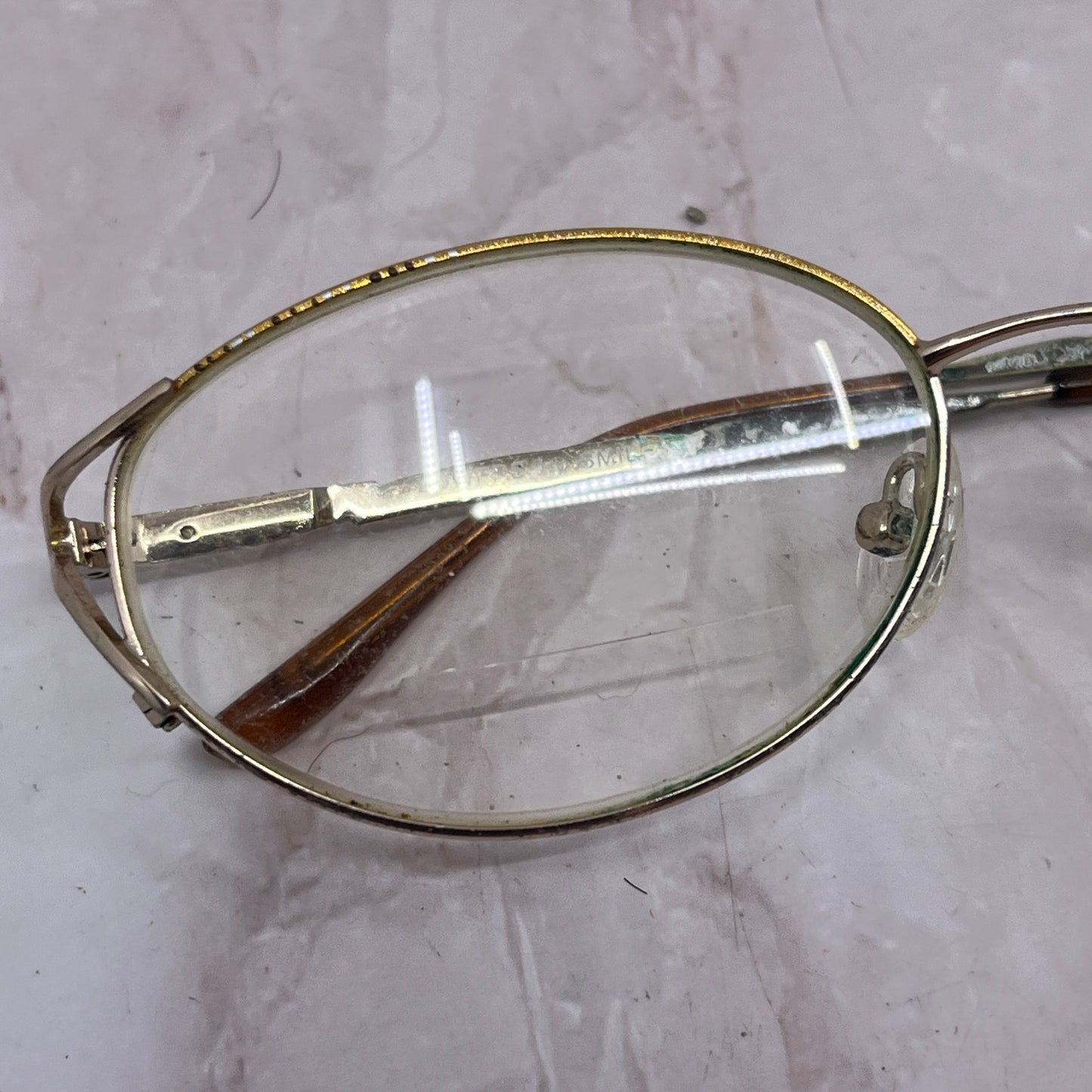 Retro Oval Enamel Women's Wire Rim Glasses Eyeglasses Frames TF4-G1-1