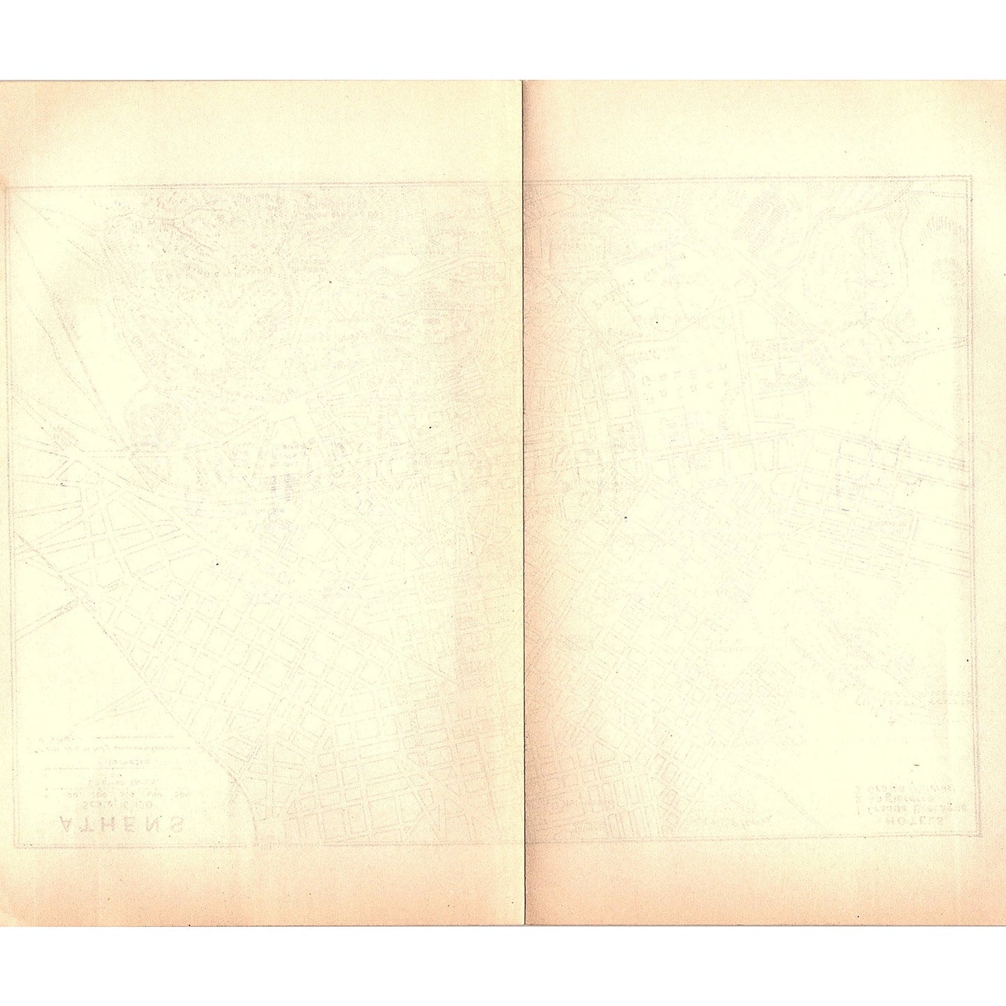 1905 Map of Athens Greece AG4-6