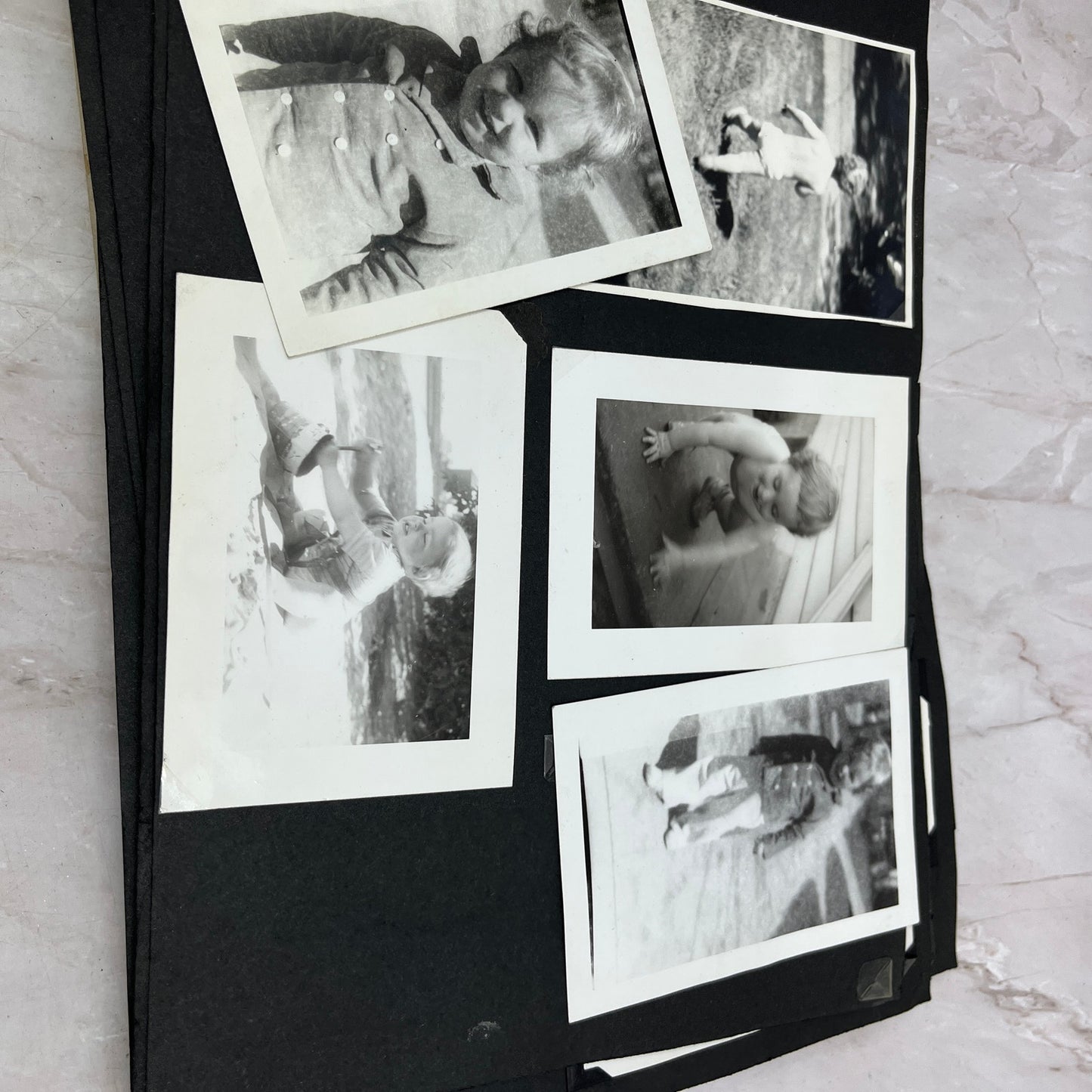 1940s-50s Post WWII Loaded Photo Album Postwar Eurpoe Family Life TG7