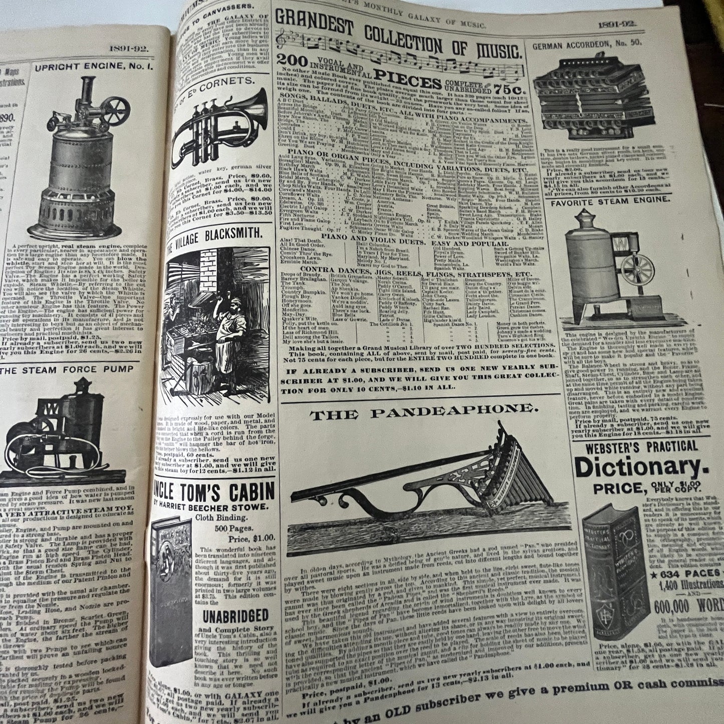 Trifet's Monthly Galaxy of Music 1889 Original Music Catalog Magazine V33-4