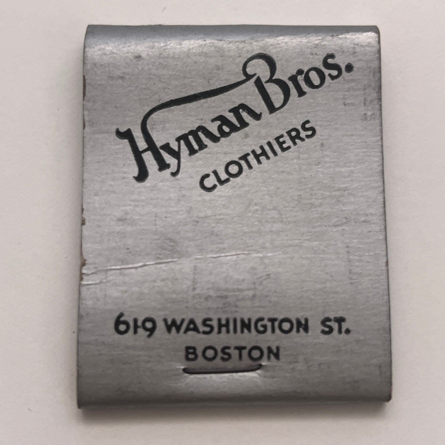 Hyman Bros Clothiers 619 Washington St Boston Vintage Matchbook Cover TB8-MB2-6